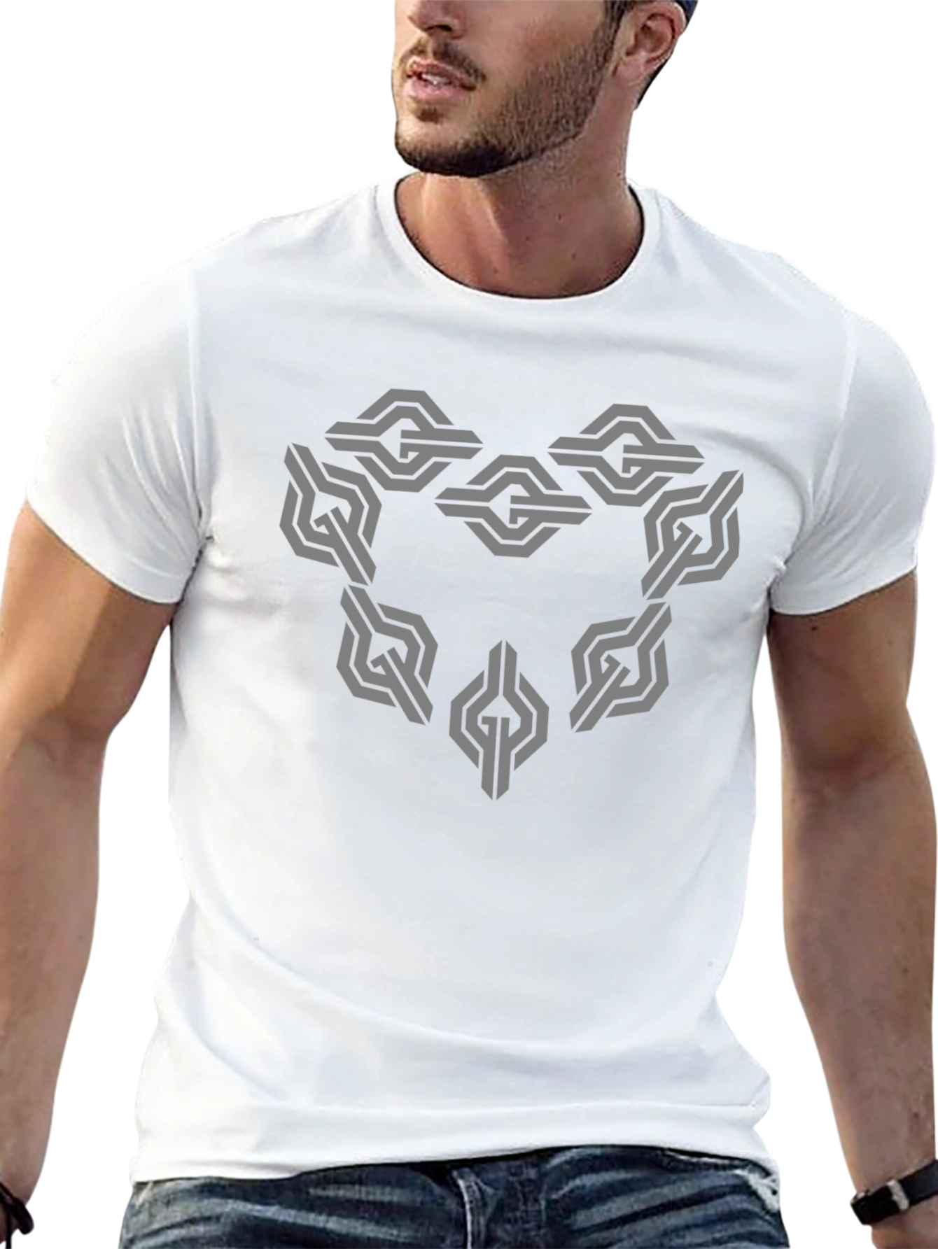 Geometric Patterned T-Shirt