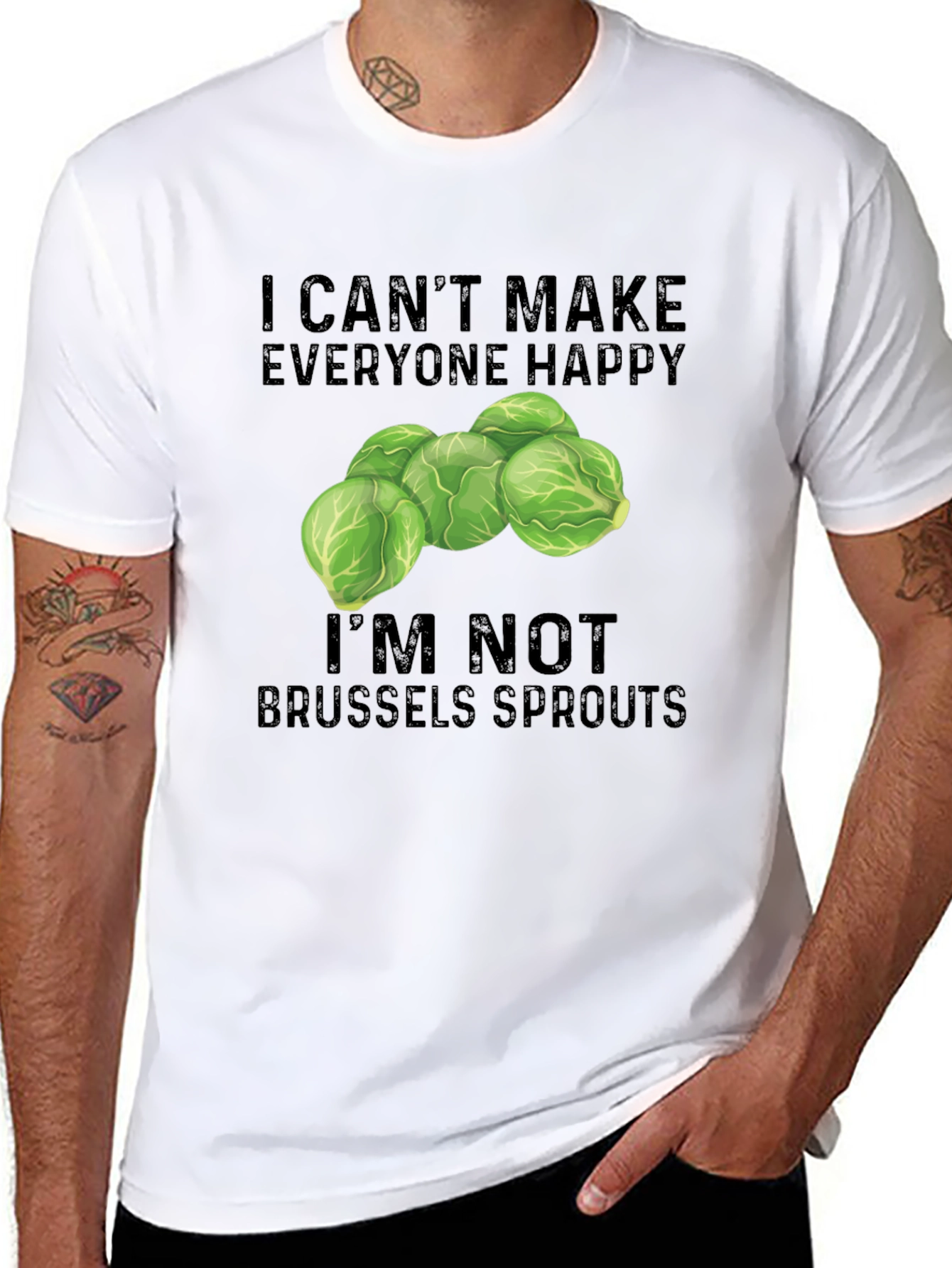 Brussels Sprouts Graphic Tee - Funny Food T-Shirt