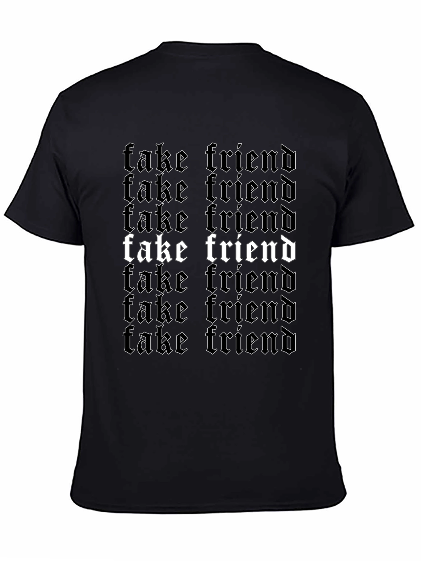 Fake Friend Graphic T-Shirt - Black