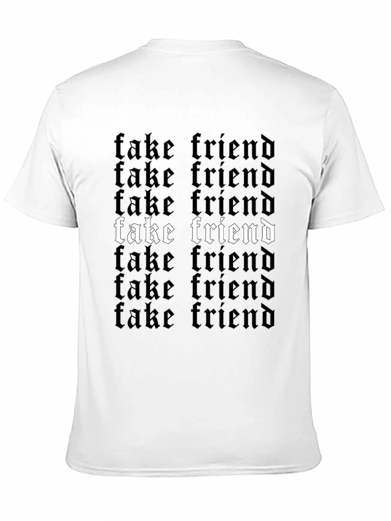 Fake Friend Graphic T-Shirt - Black