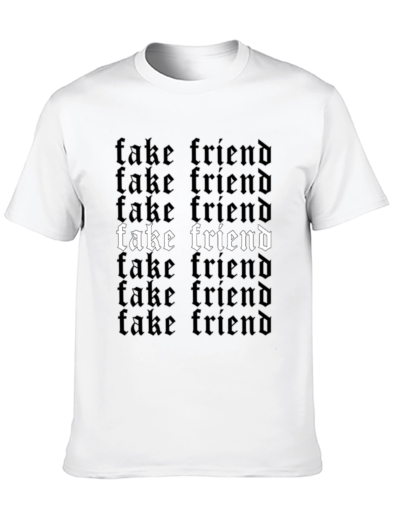 Fake Friend Graphic T-Shirt - Black