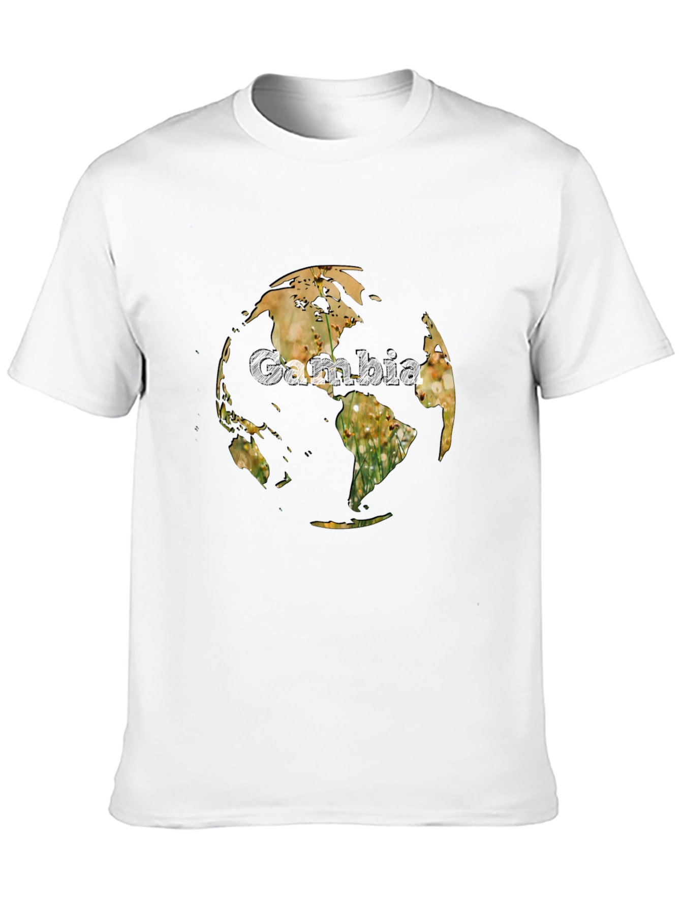 Gambia Globe Graphic Tee - Unique Design