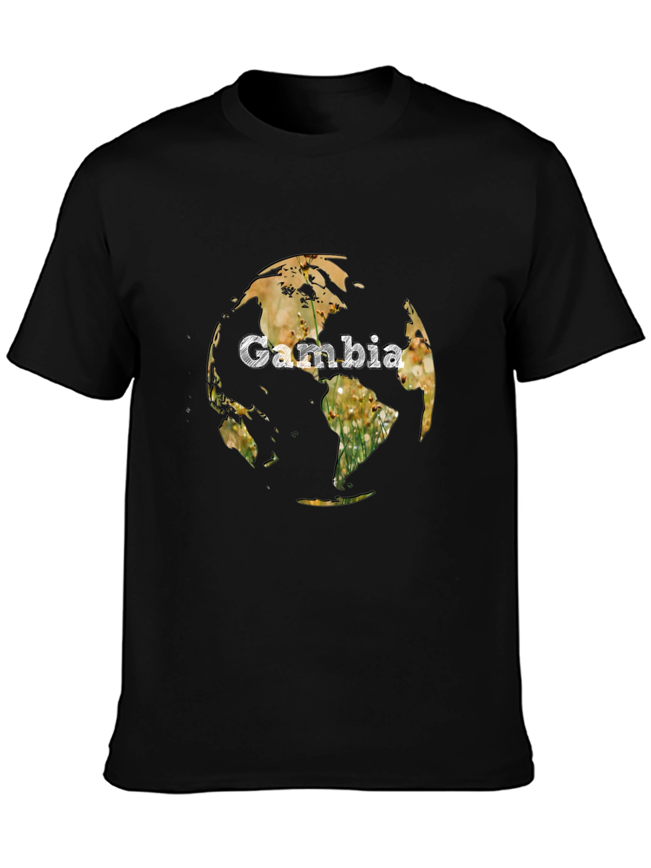 Gambia Globe Graphic Tee - Unique Design