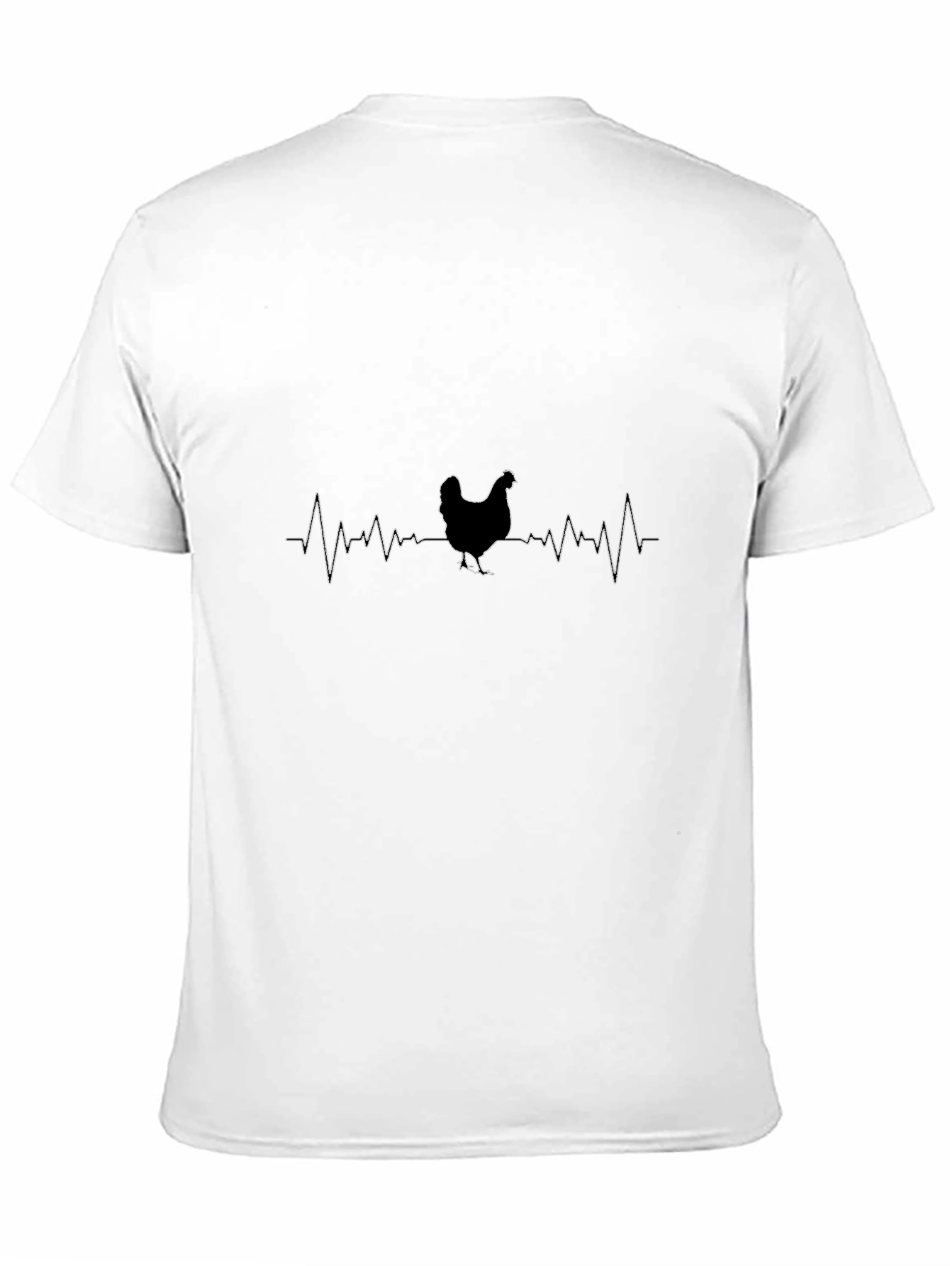 Chicken Heartbeat Graphic T-Shirt
