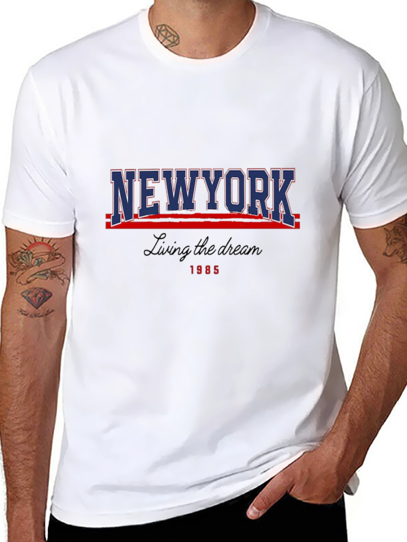 New York Living the Dream 1985 T-Shirt | Vintage NYC Graphic Tee | Retro City Shirt | Gift for New York Lovers | Free Shipping $50+