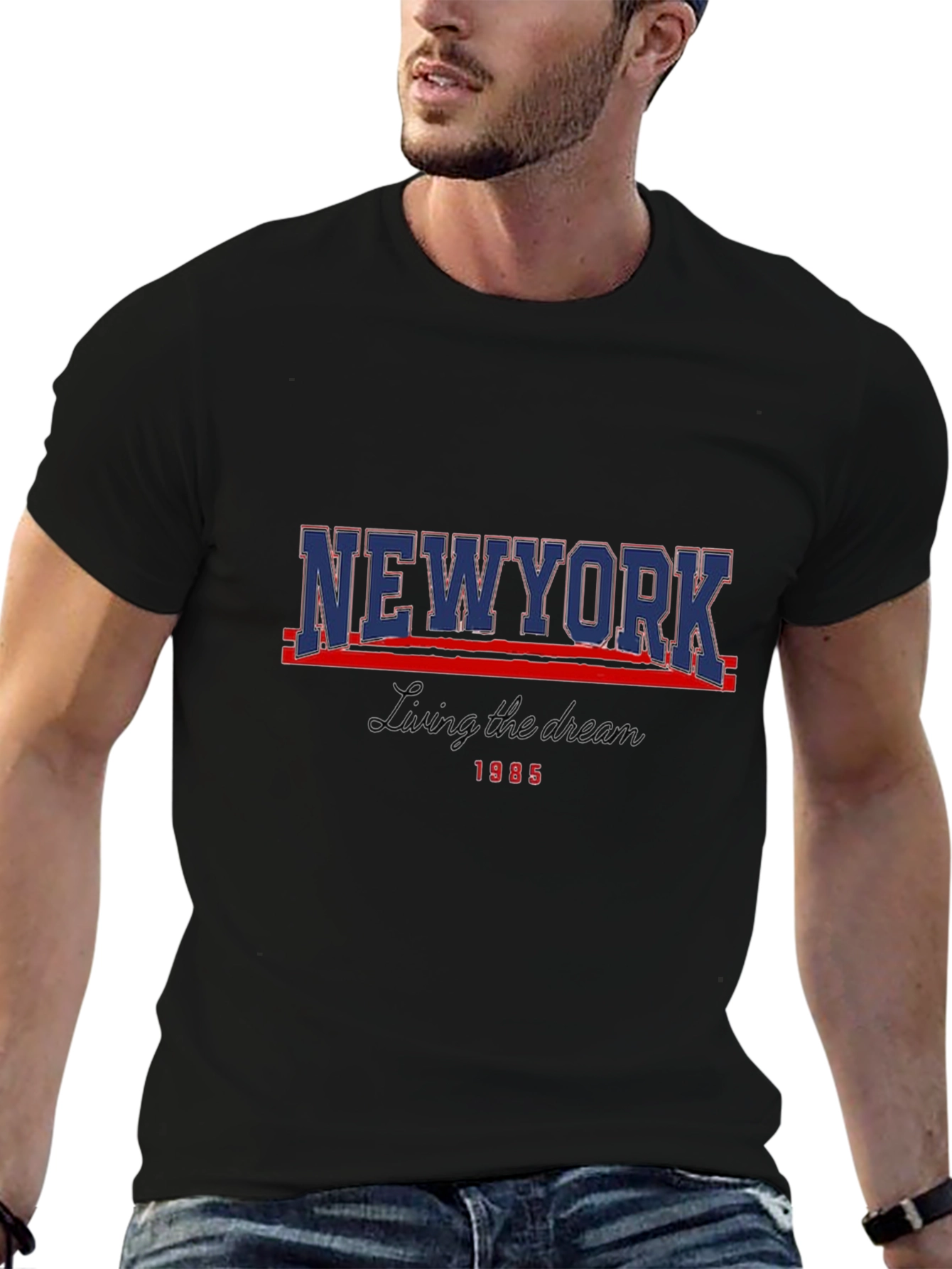 New York Living the Dream 1985 T-Shirt | Vintage NYC Graphic Tee | Retro City Shirt | Gift for New York Lovers | Free Shipping $50+