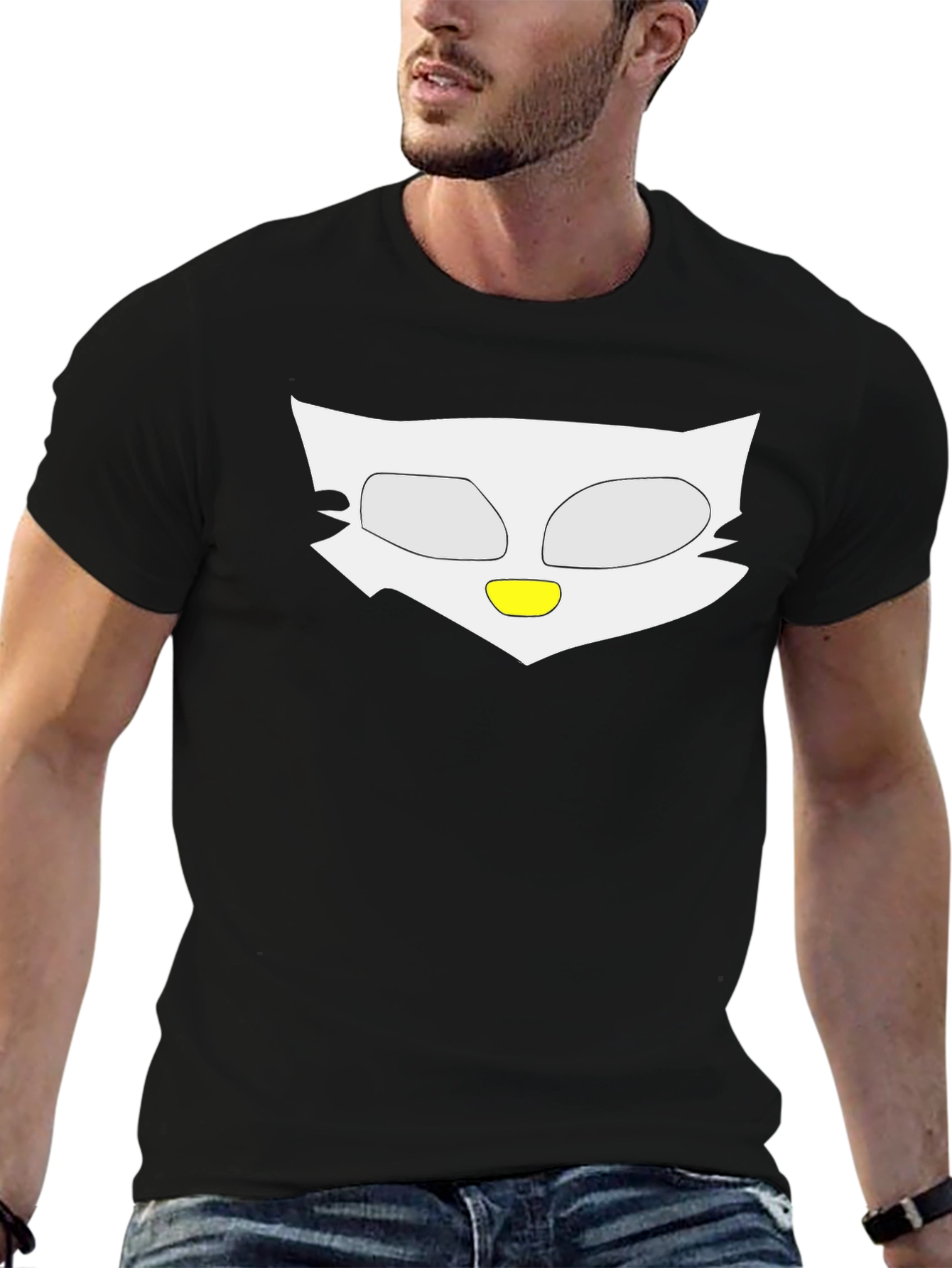 Abstract Owl Graphic Tee - Soft Cotton Blend