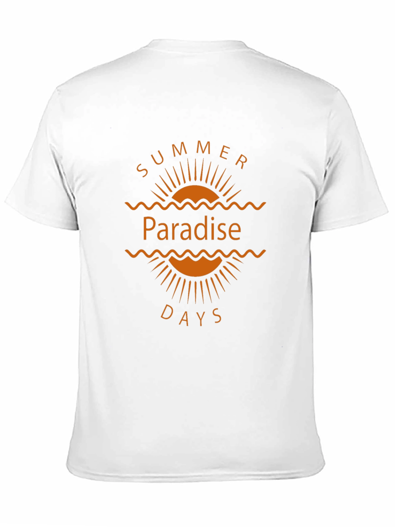 Summer Paradise Days Graphic T-Shirt - Black