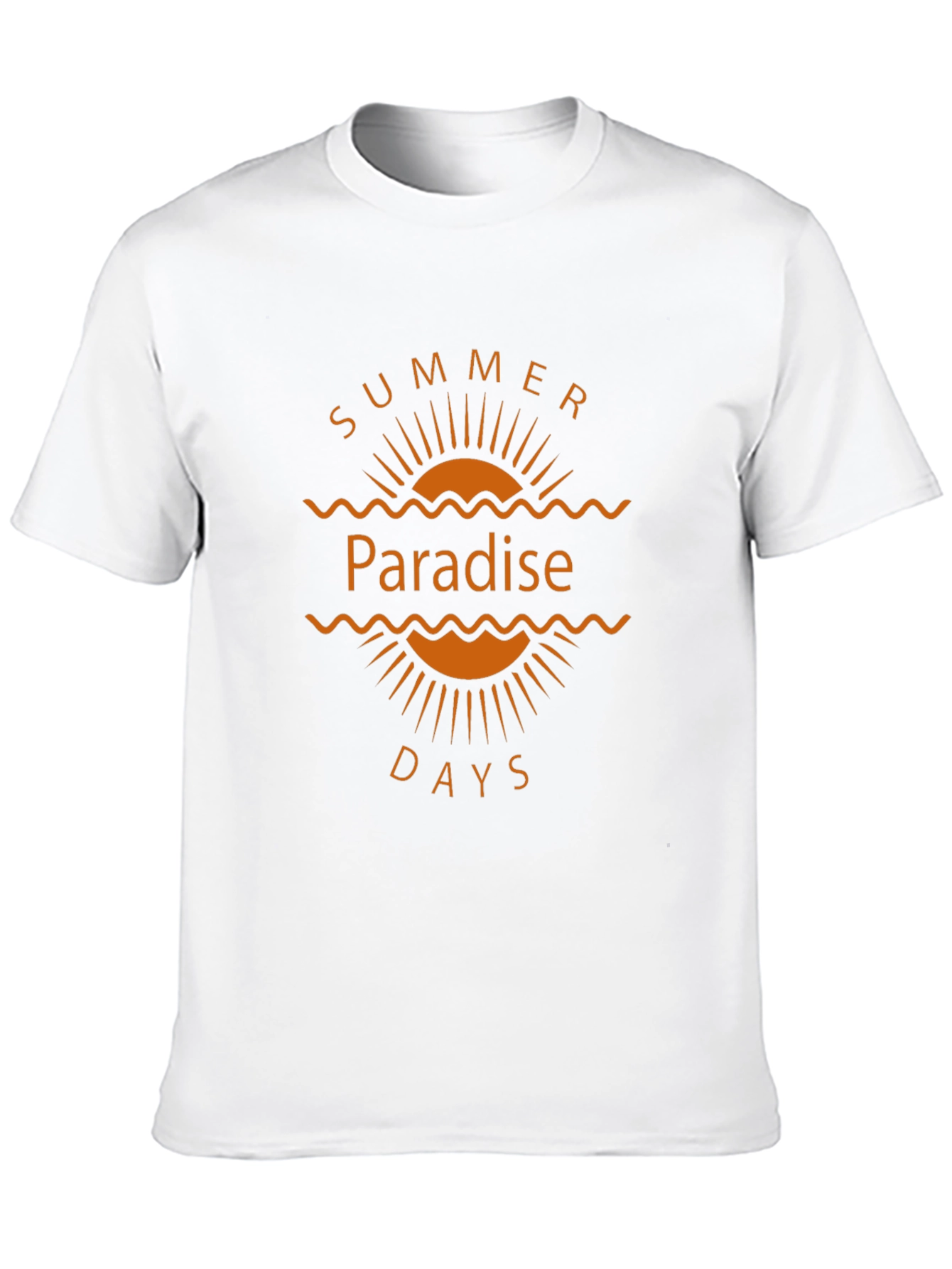 Summer Paradise Days Graphic T-Shirt - Black