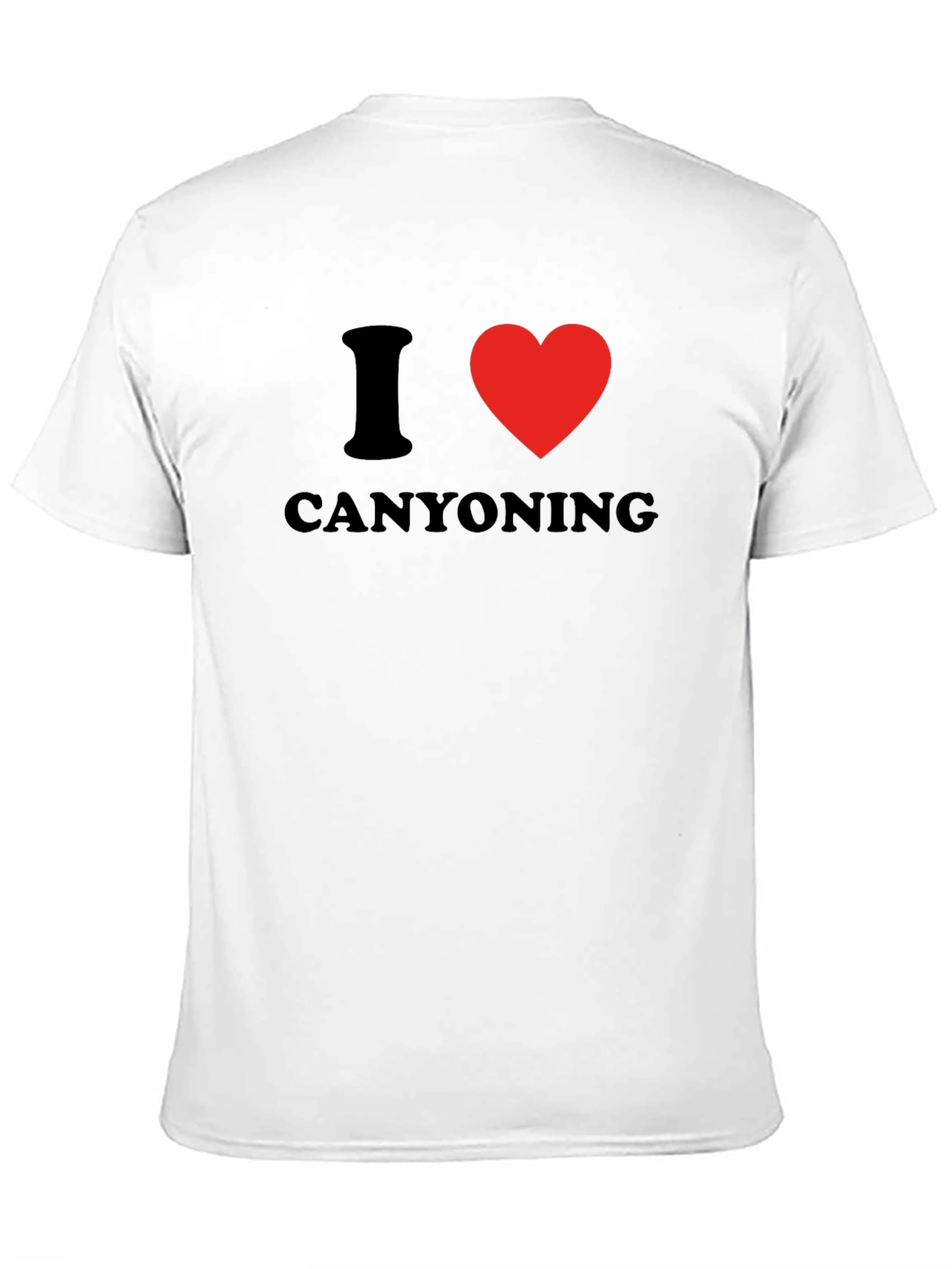 I Heart Canyoning Black T-Shirt