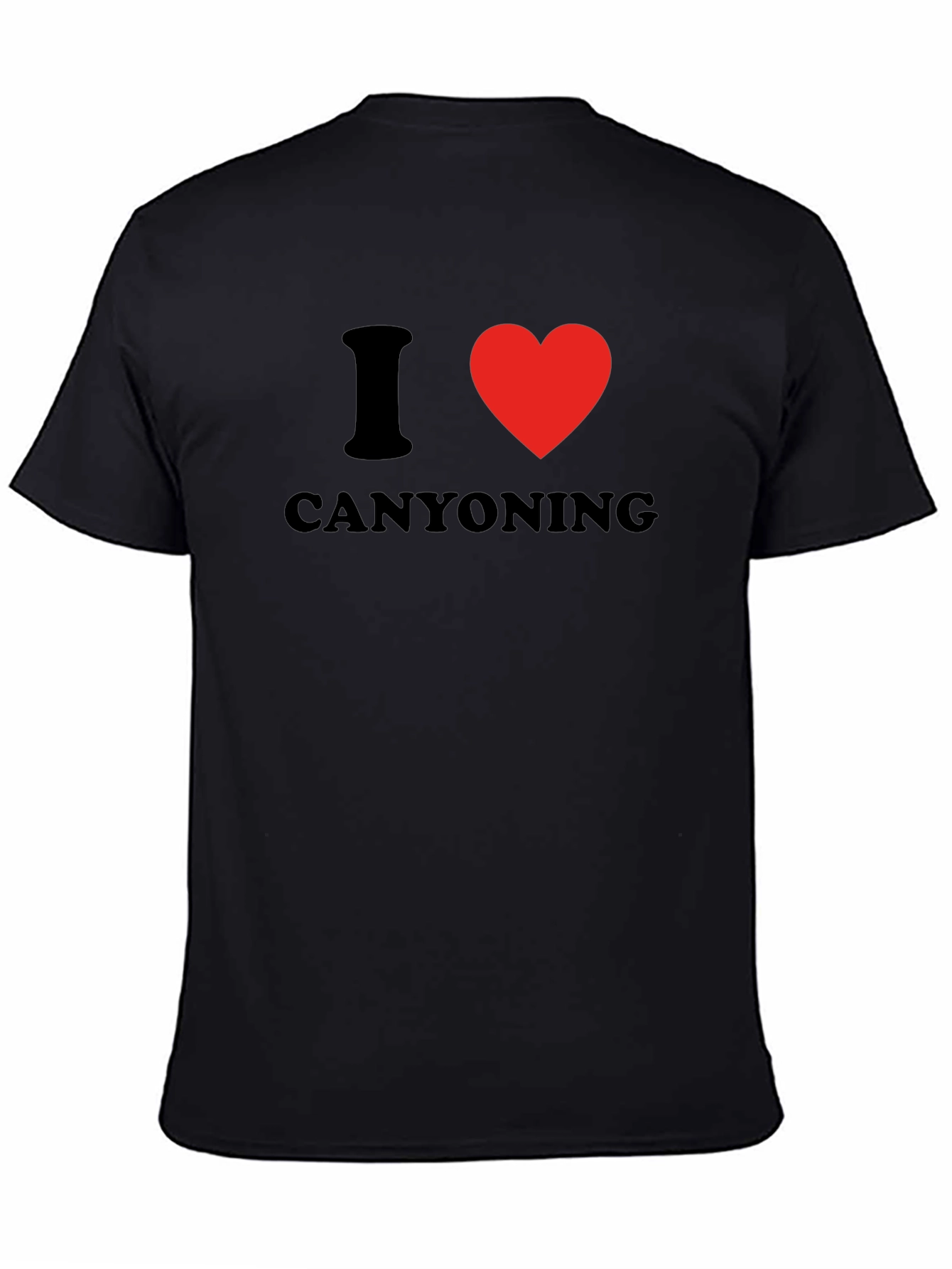 I Heart Canyoning Black T-Shirt