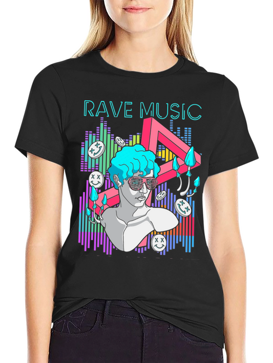 Rave Music Graphic T-Shirt