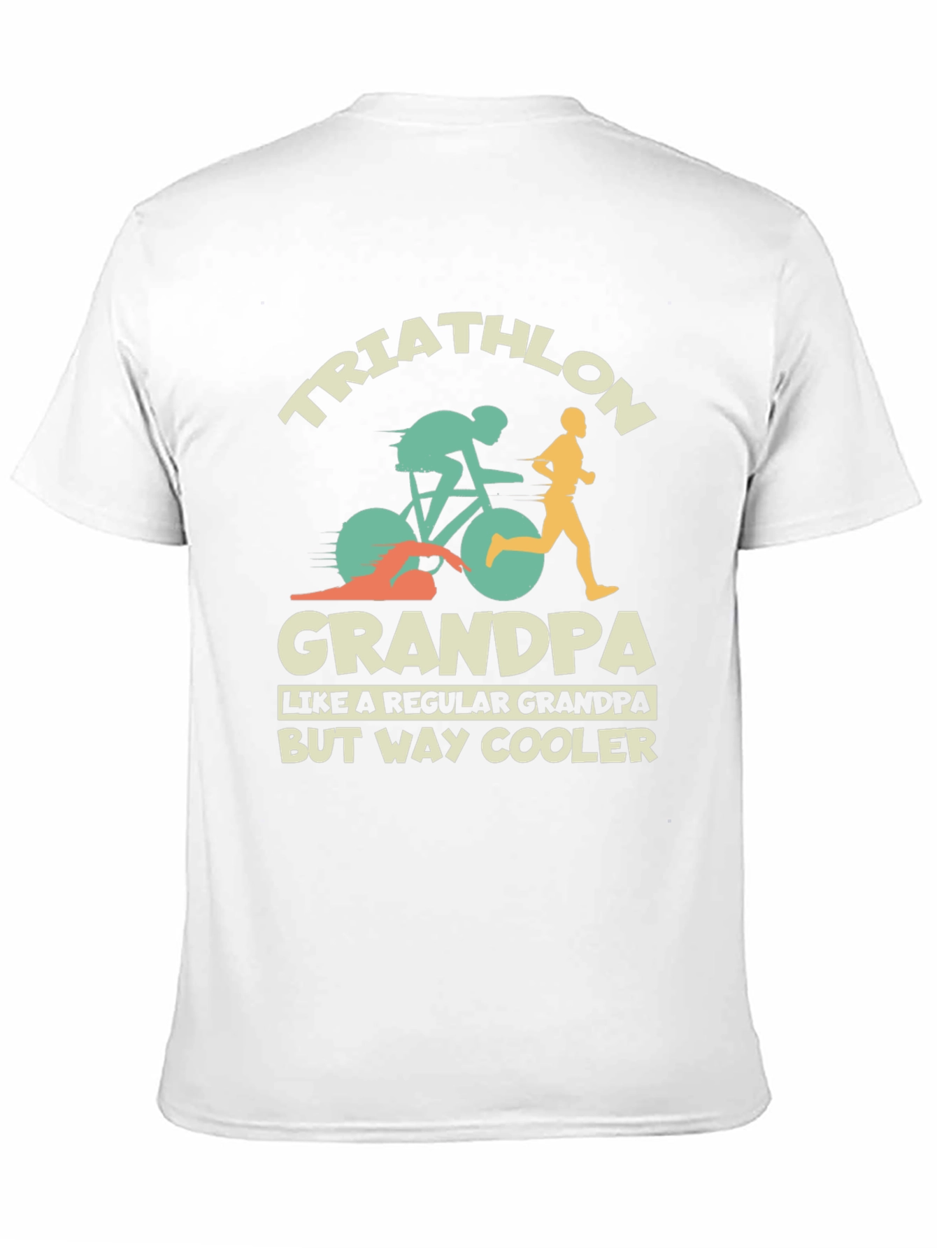 Triathlon Grandpa T-Shirt - Cool Grandfather Tee