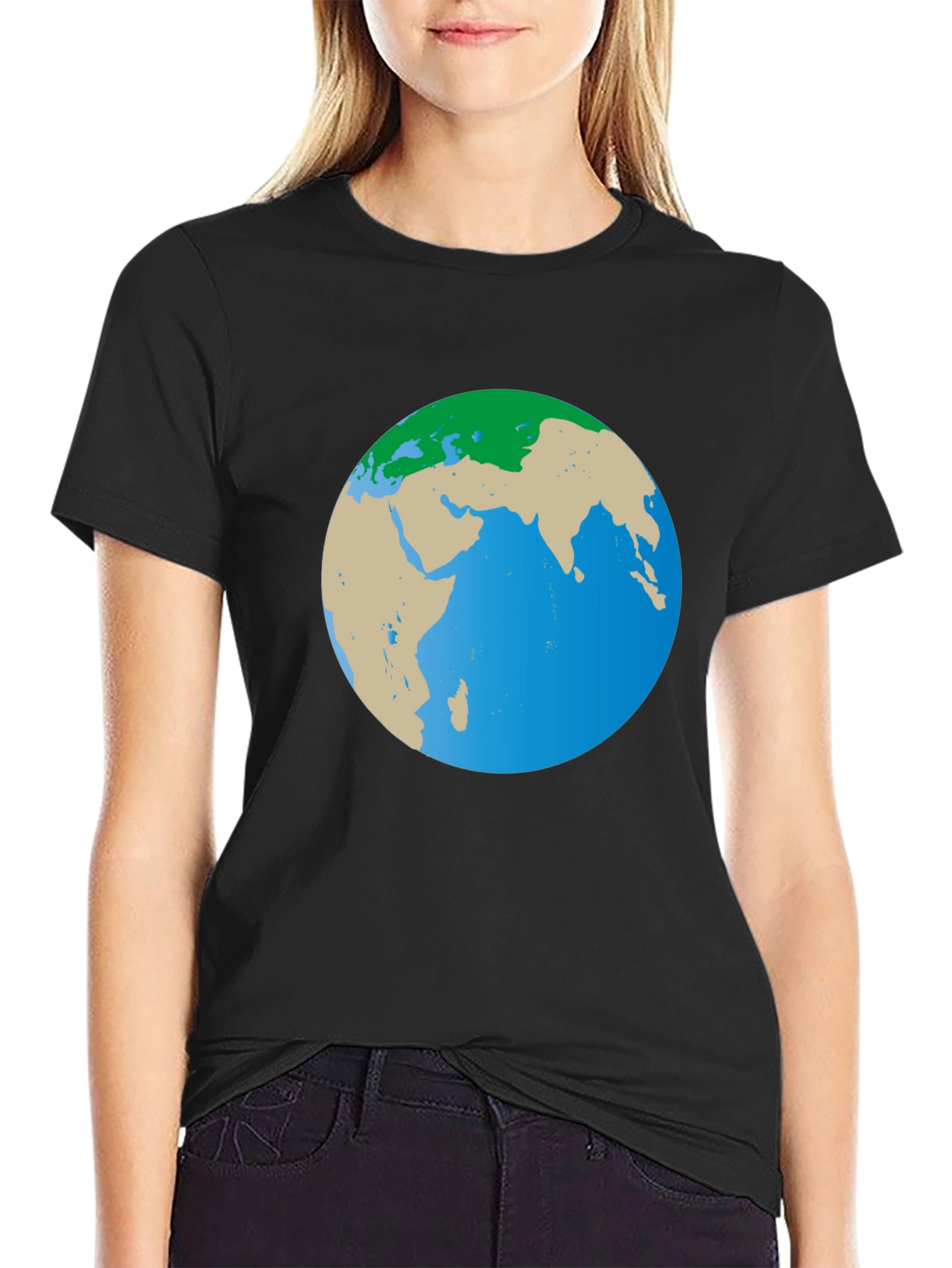 Earth Graphic Black T-Shirt