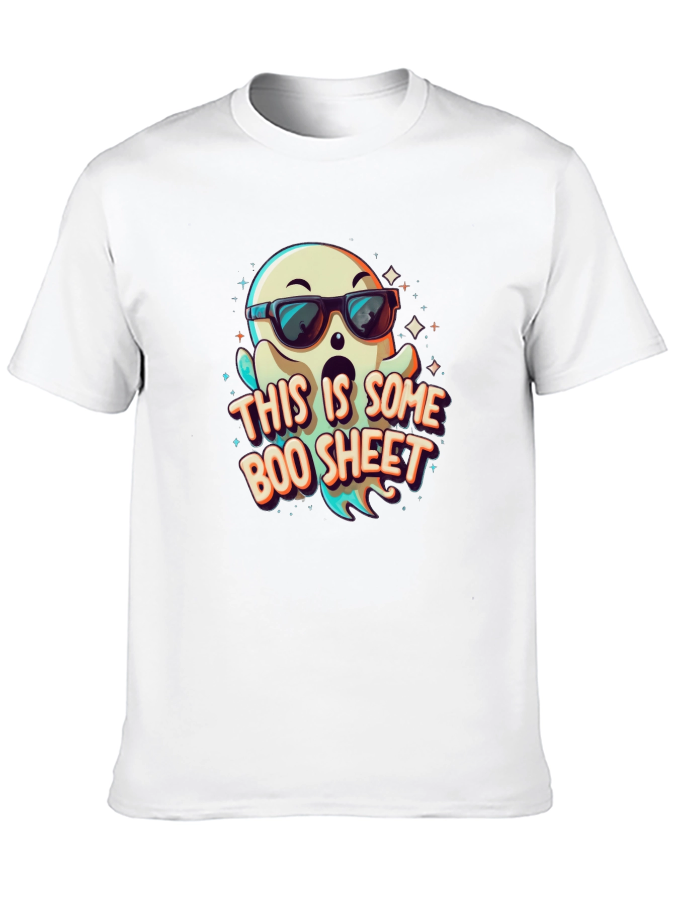 Cool Ghost T-Shirt: Boo Sheet Design