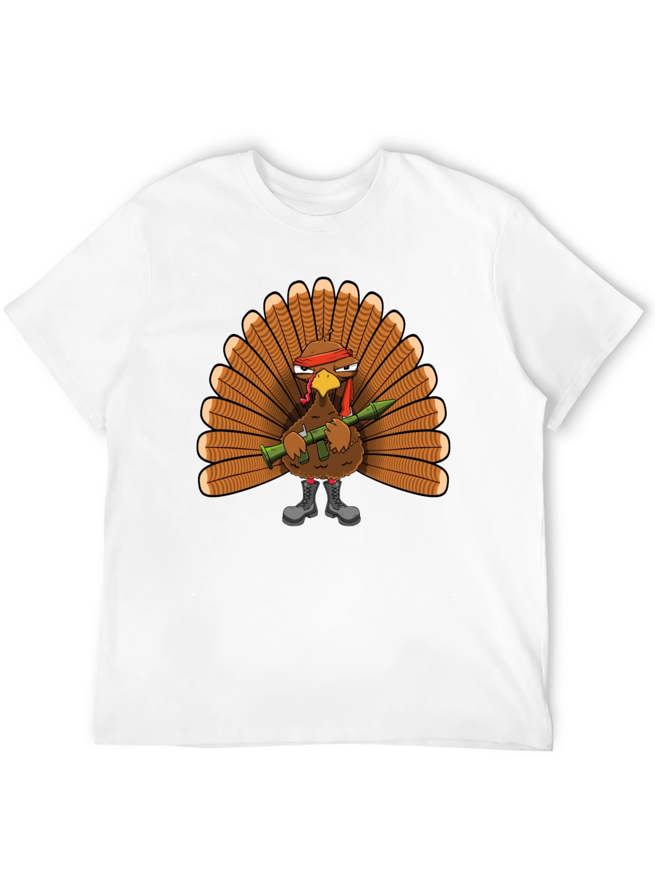 Turkey Rambo Graphic T-Shirt