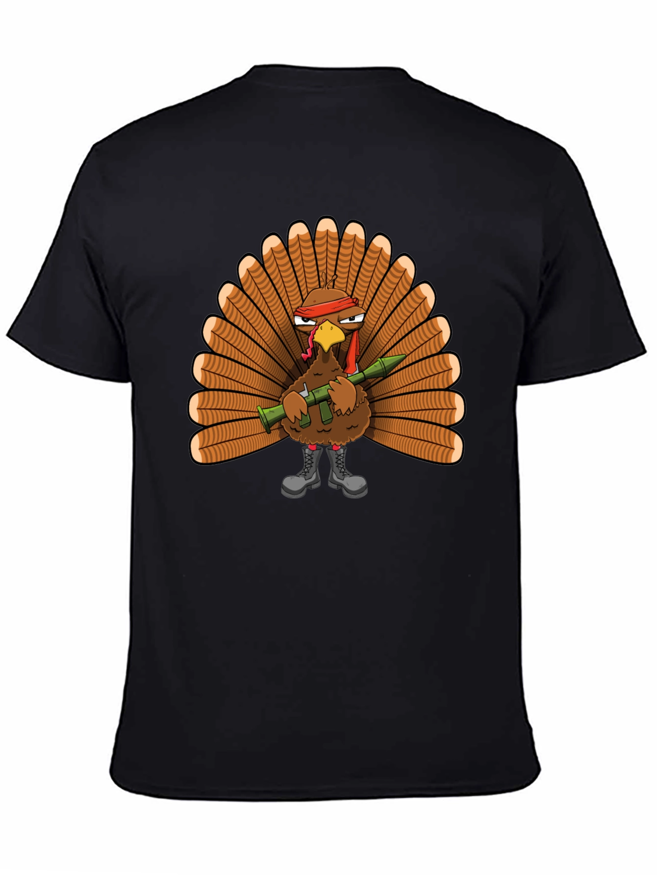 Turkey Rambo Graphic T-Shirt