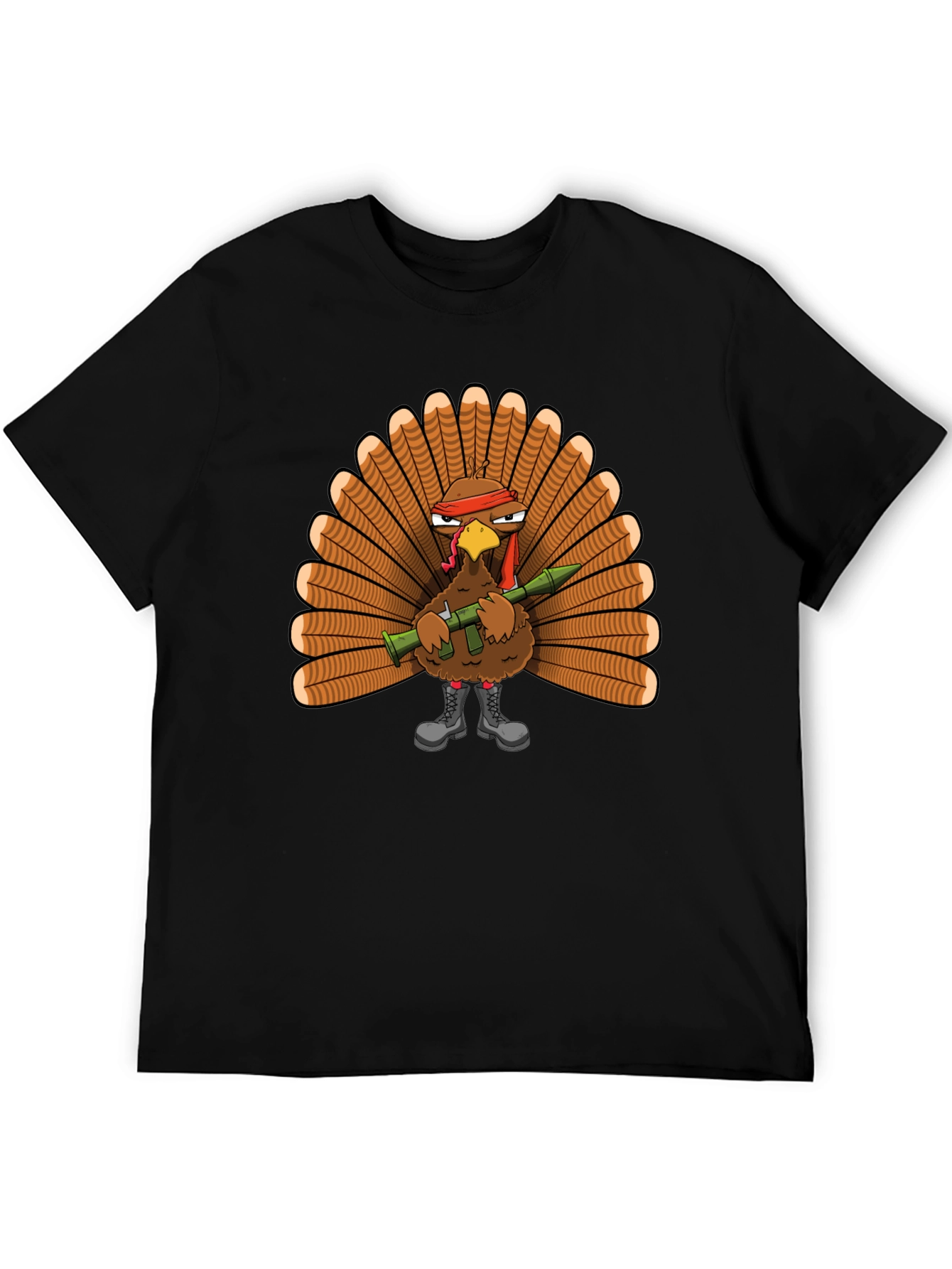 Turkey Rambo Graphic T-Shirt