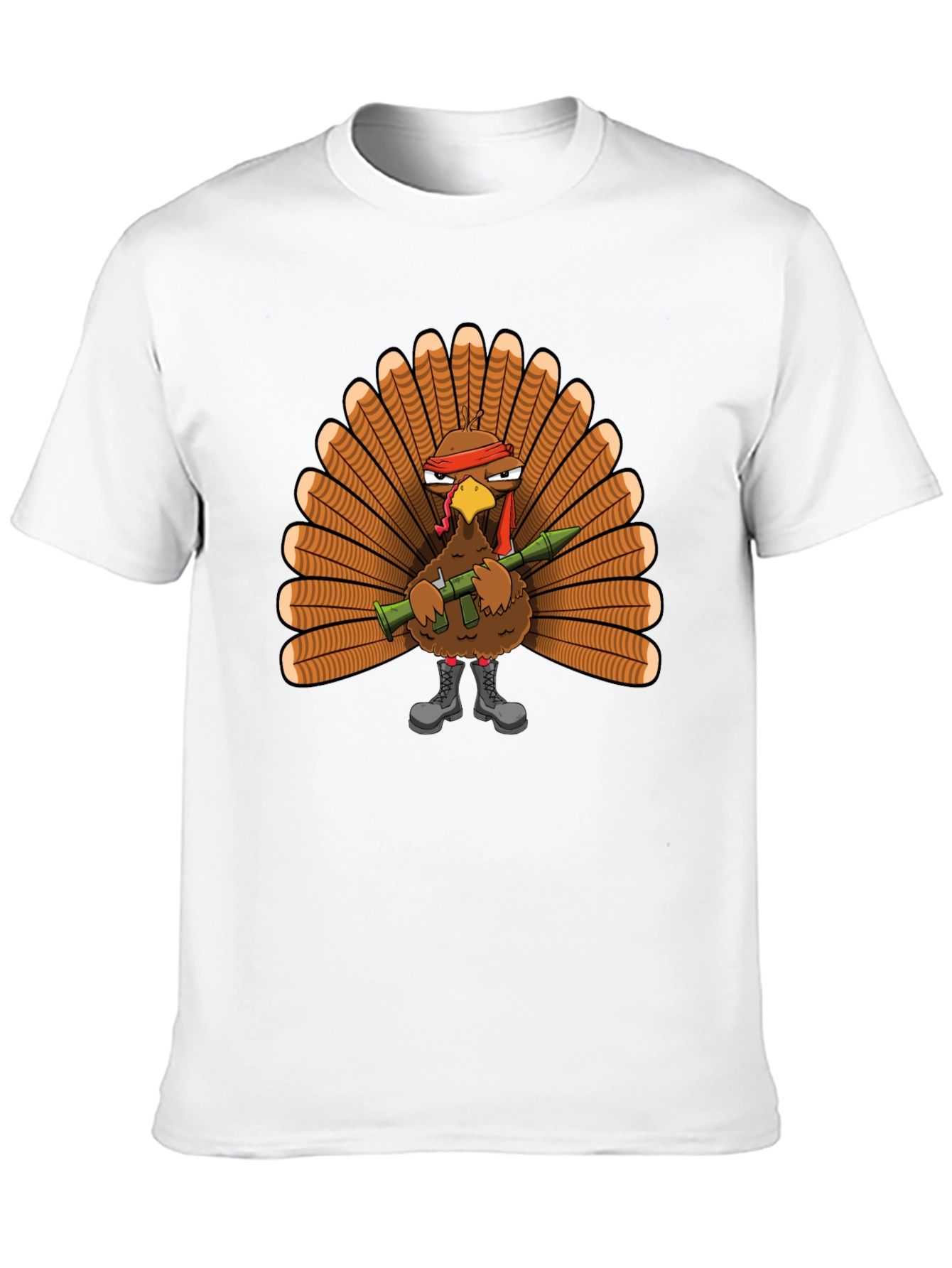 Turkey Rambo Graphic T-Shirt