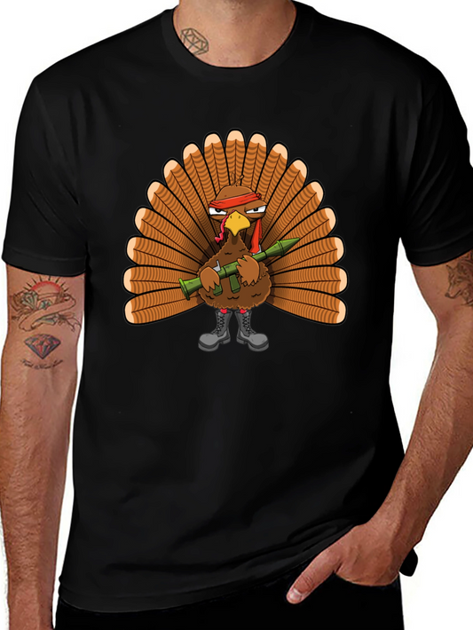Turkey Rambo Graphic T-Shirt