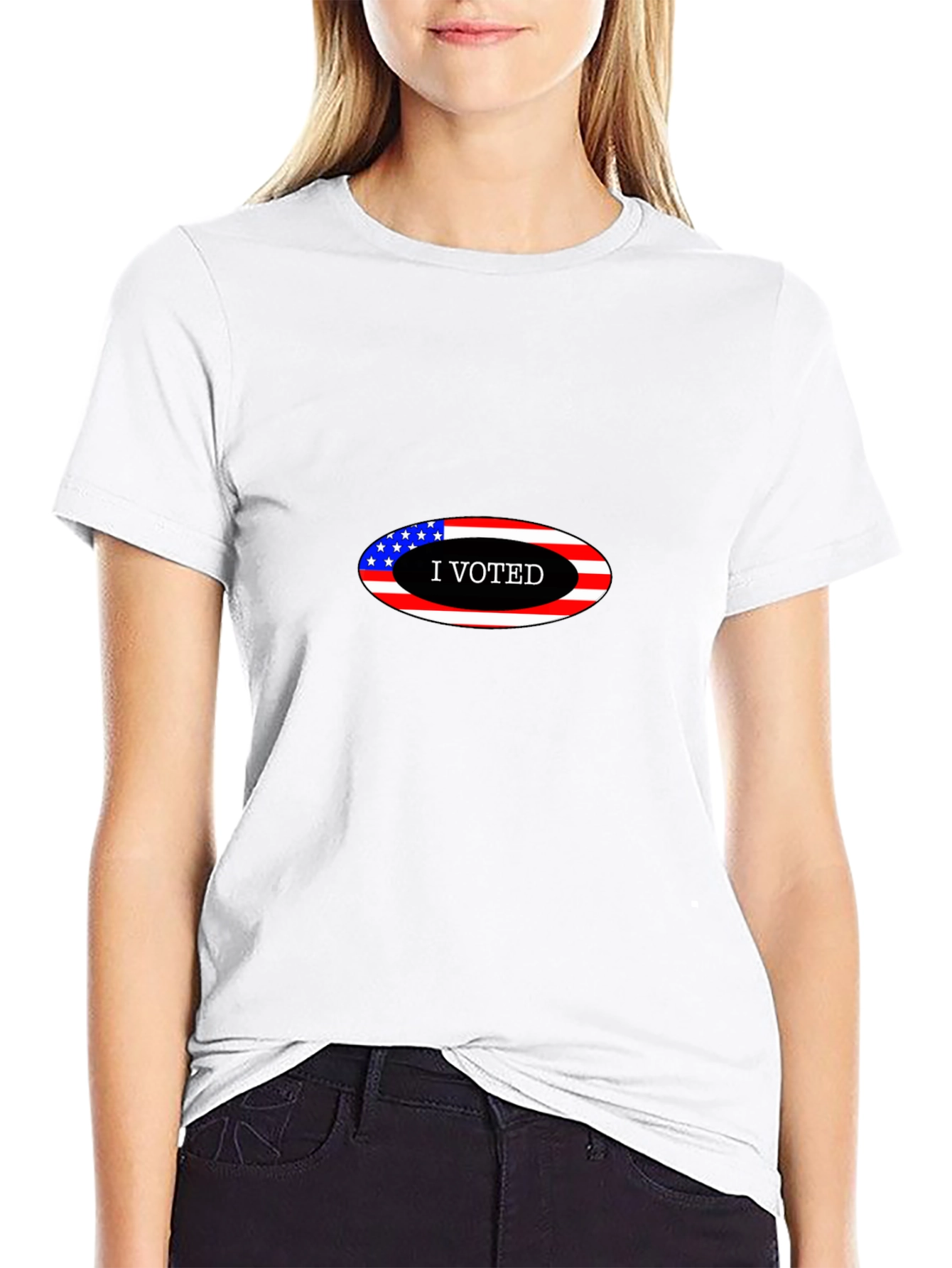 I Voted Election Patriotic Graphic T-Shirt