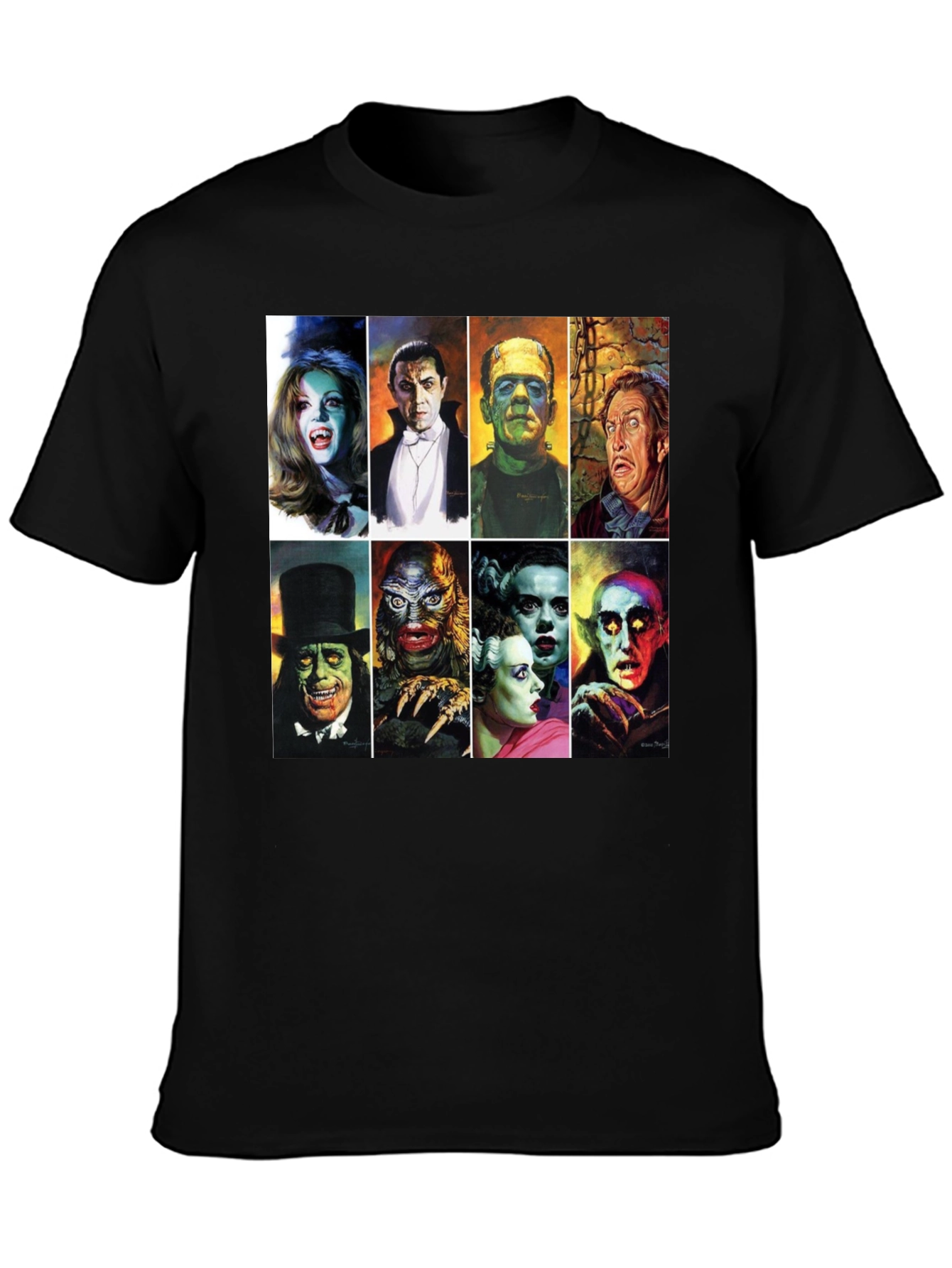 Classic Horror Movie Monsters Graphic Tee