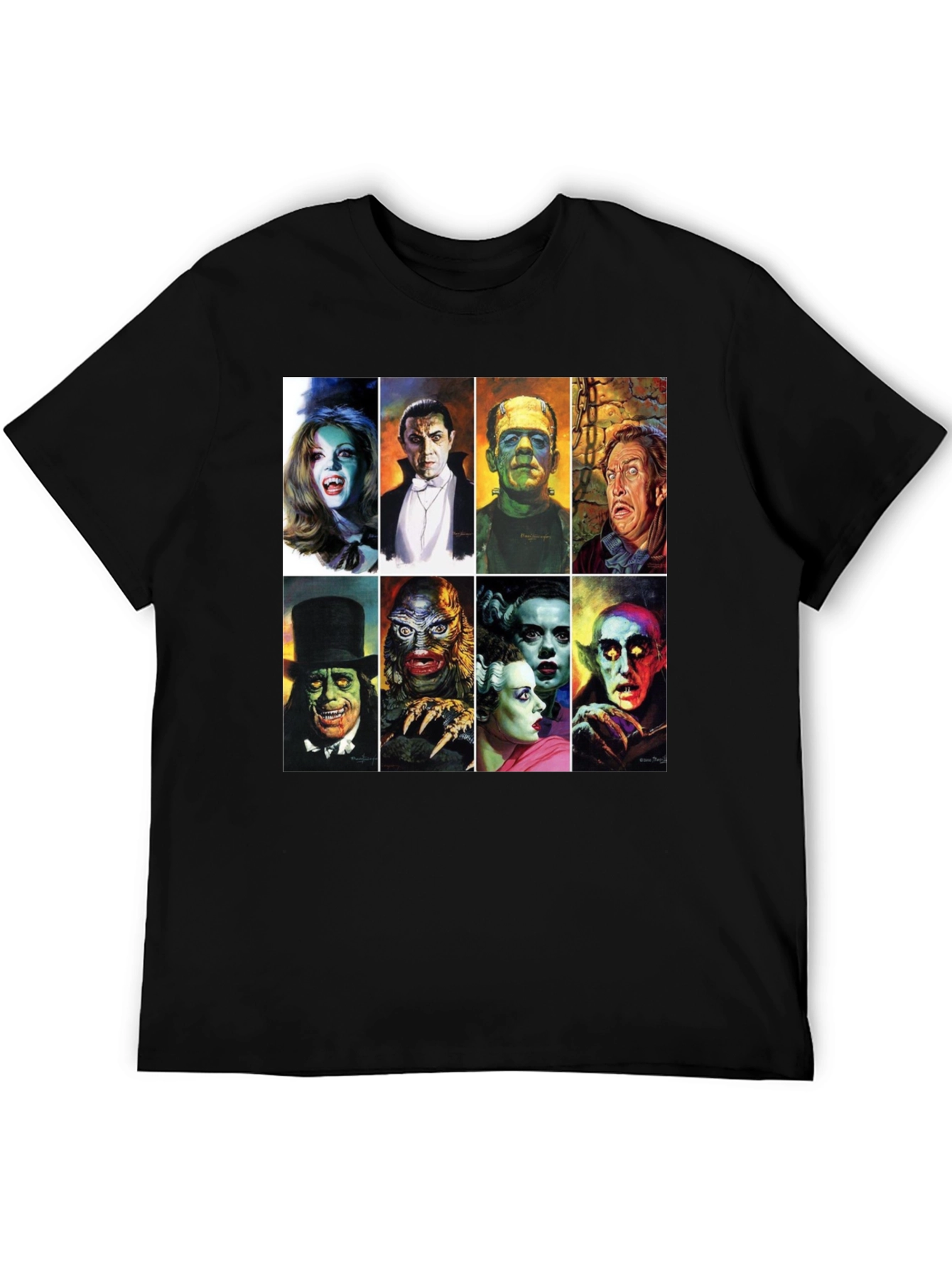 Classic Horror Movie Monsters Graphic Tee