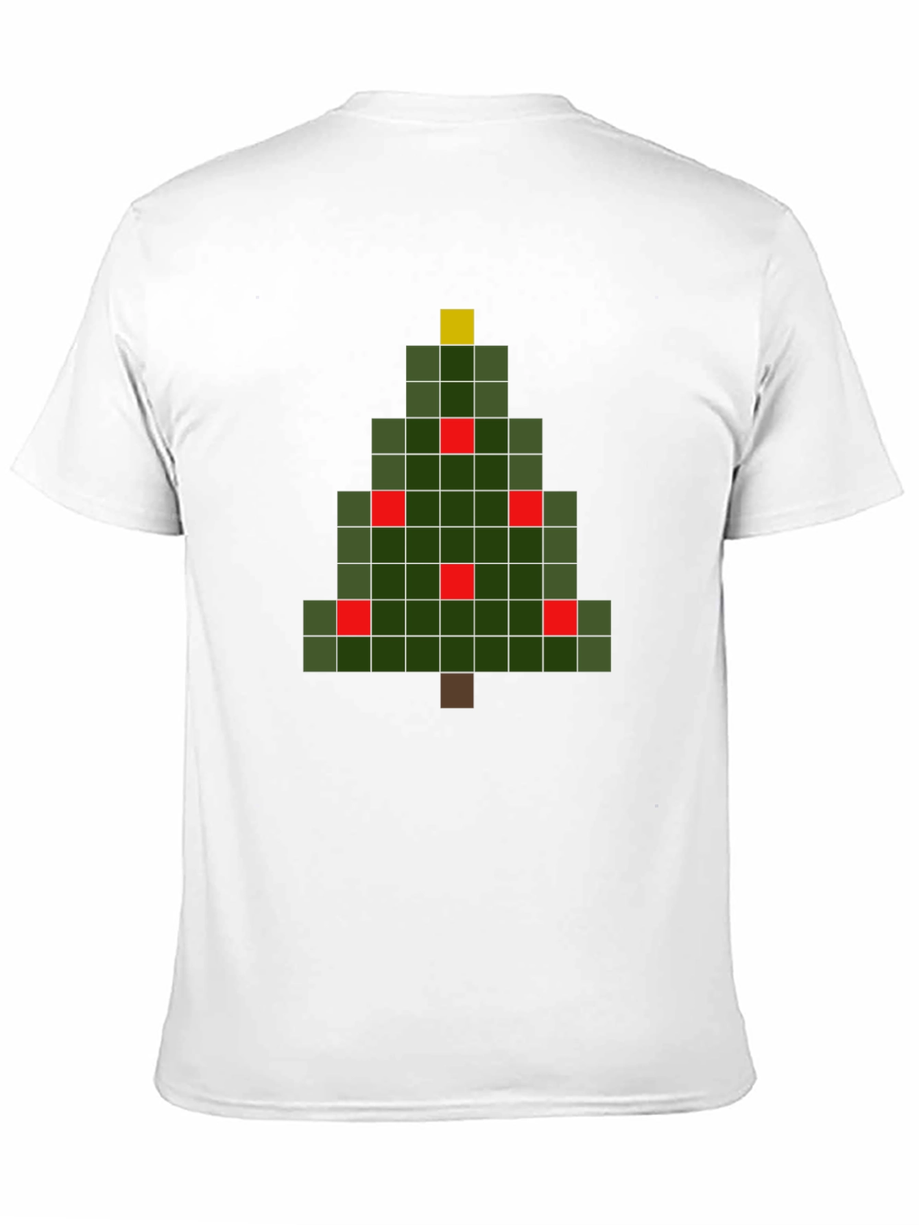 Pixel Christmas Tree Graphic T-Shirt