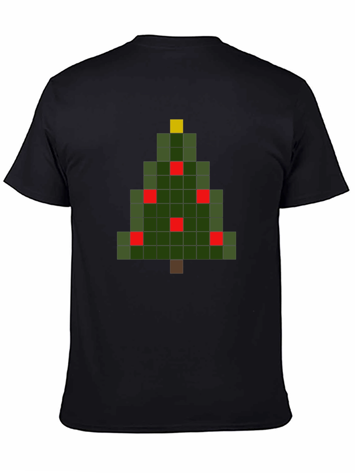 Pixel Christmas Tree Graphic T-Shirt