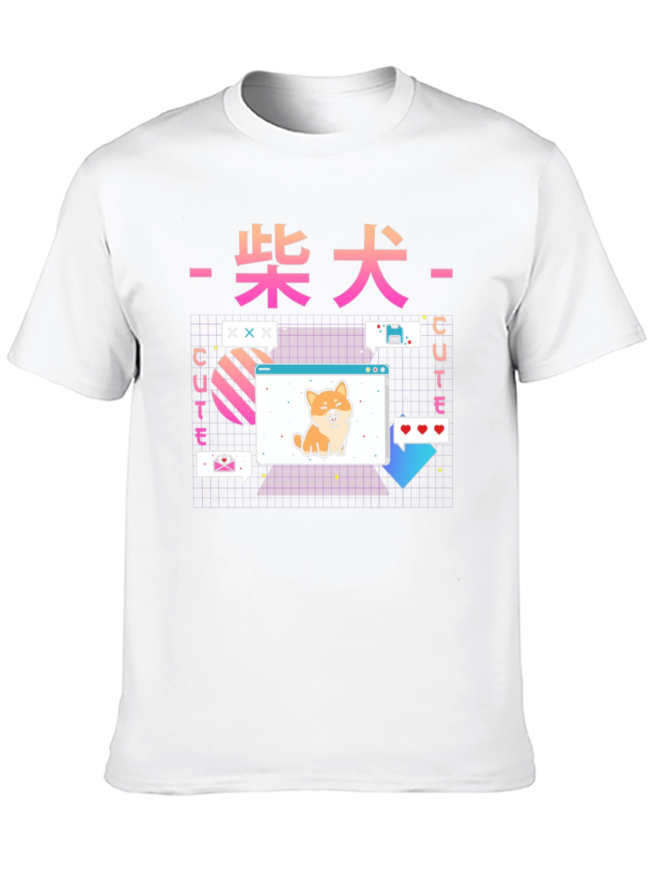 Retro Anime Shiba Inu T-Shirt – Kawaii Dog Lover Tee