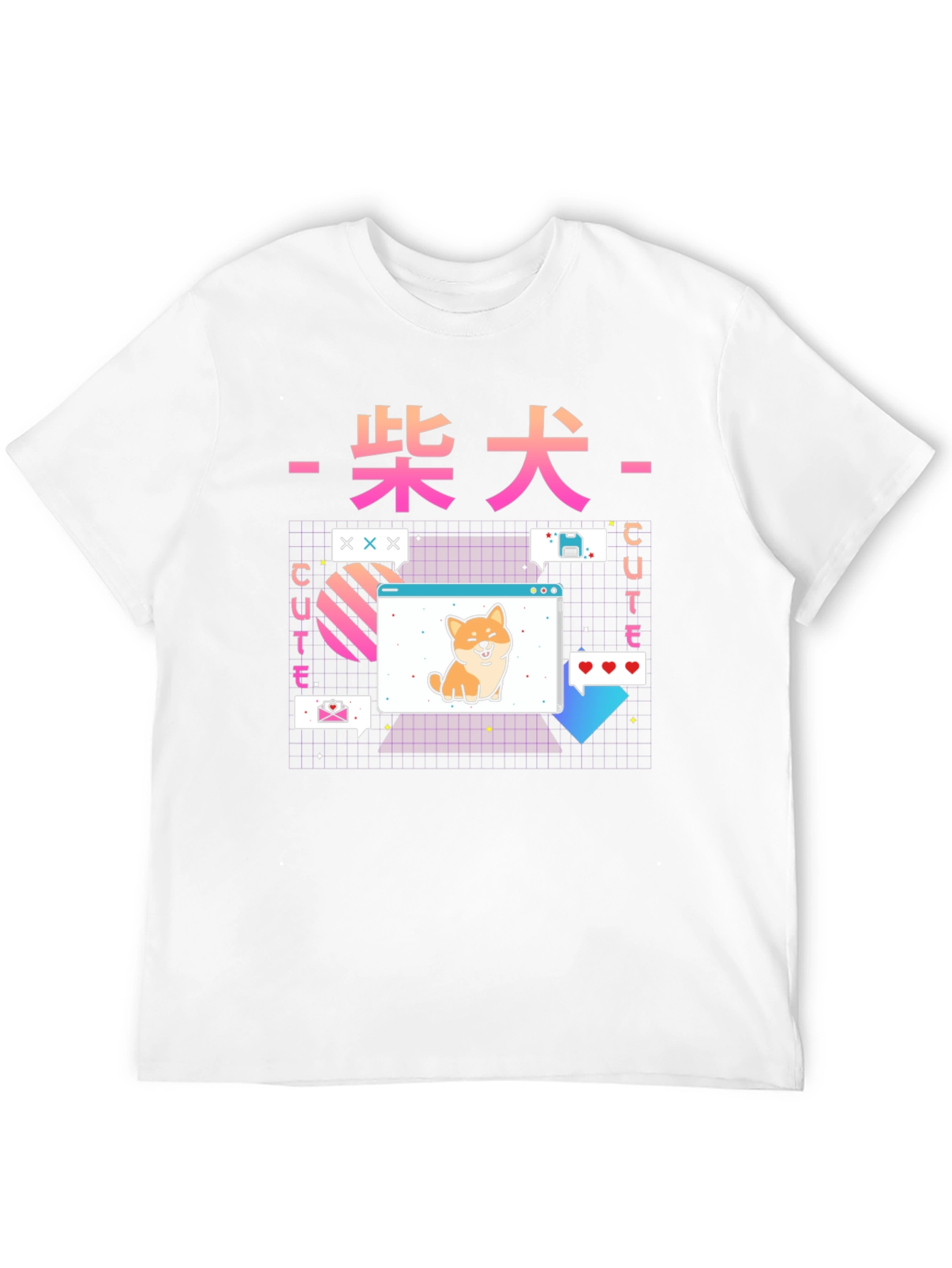 Retro Anime Shiba Inu T-Shirt – Kawaii Dog Lover Tee