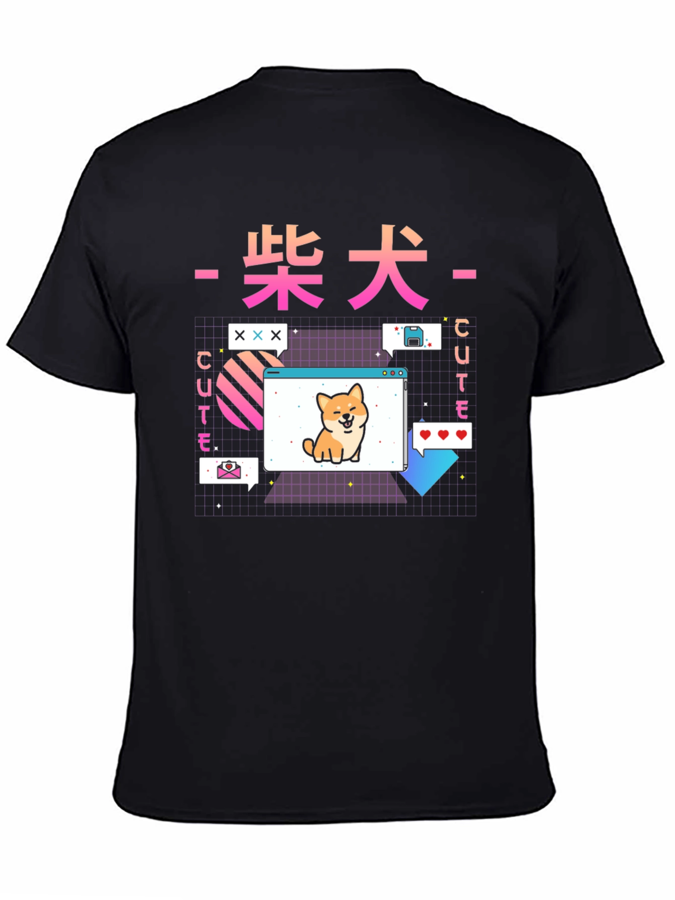 Retro Anime Shiba Inu T-Shirt – Kawaii Dog Lover Tee