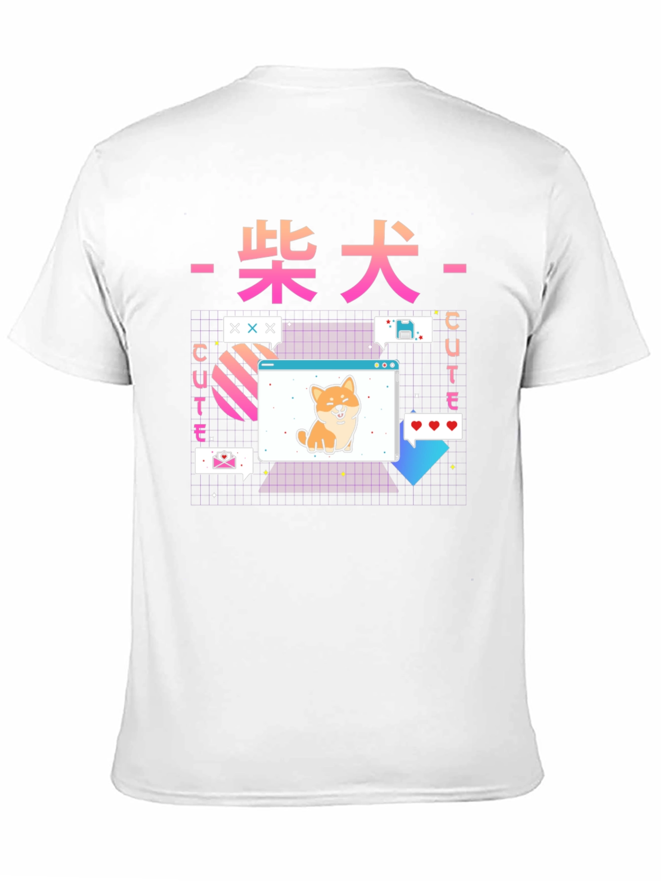 Retro Anime Shiba Inu T-Shirt – Kawaii Dog Lover Tee