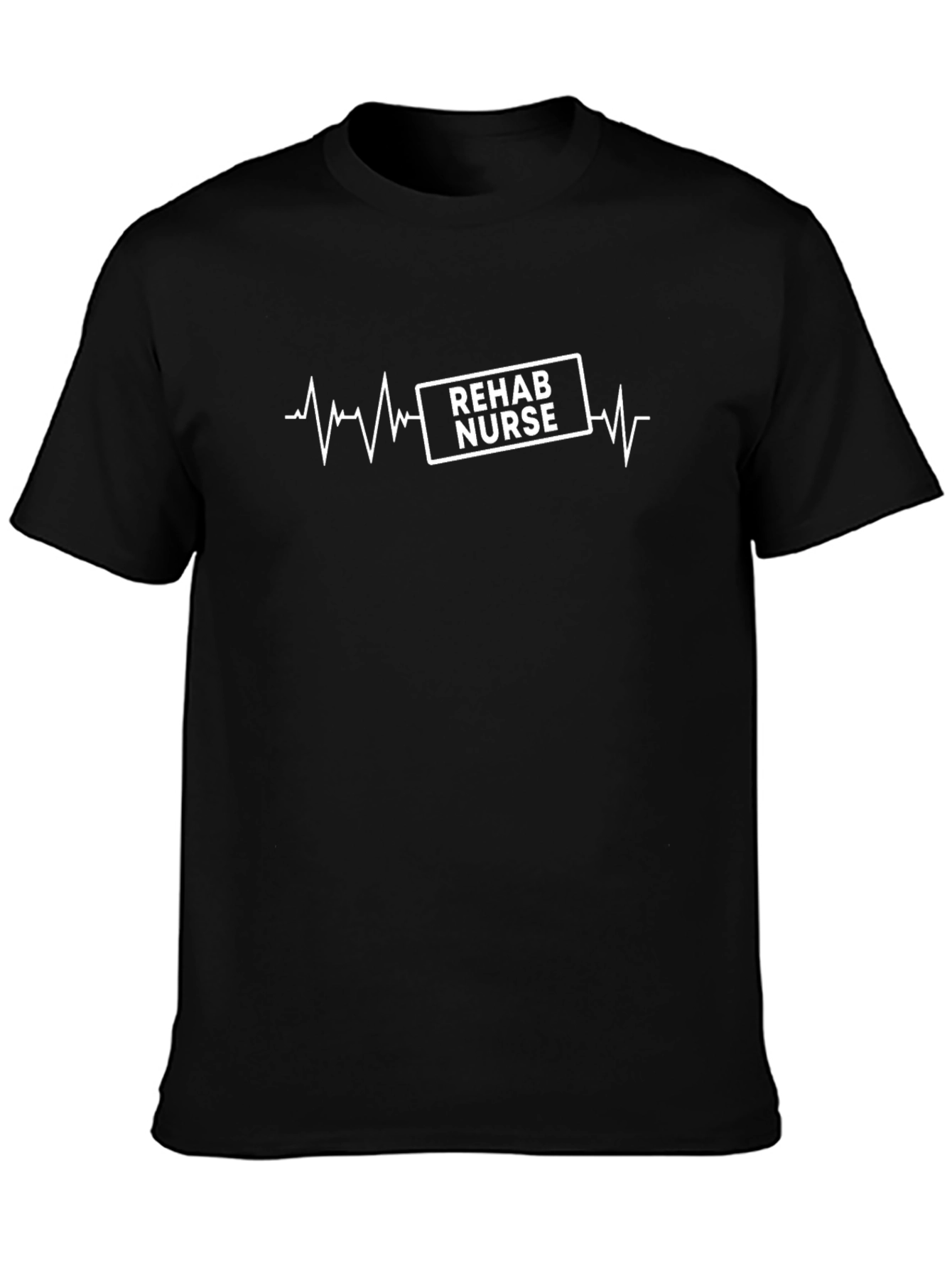 Rehab Nurse T-Shirt with Heartbeat Design