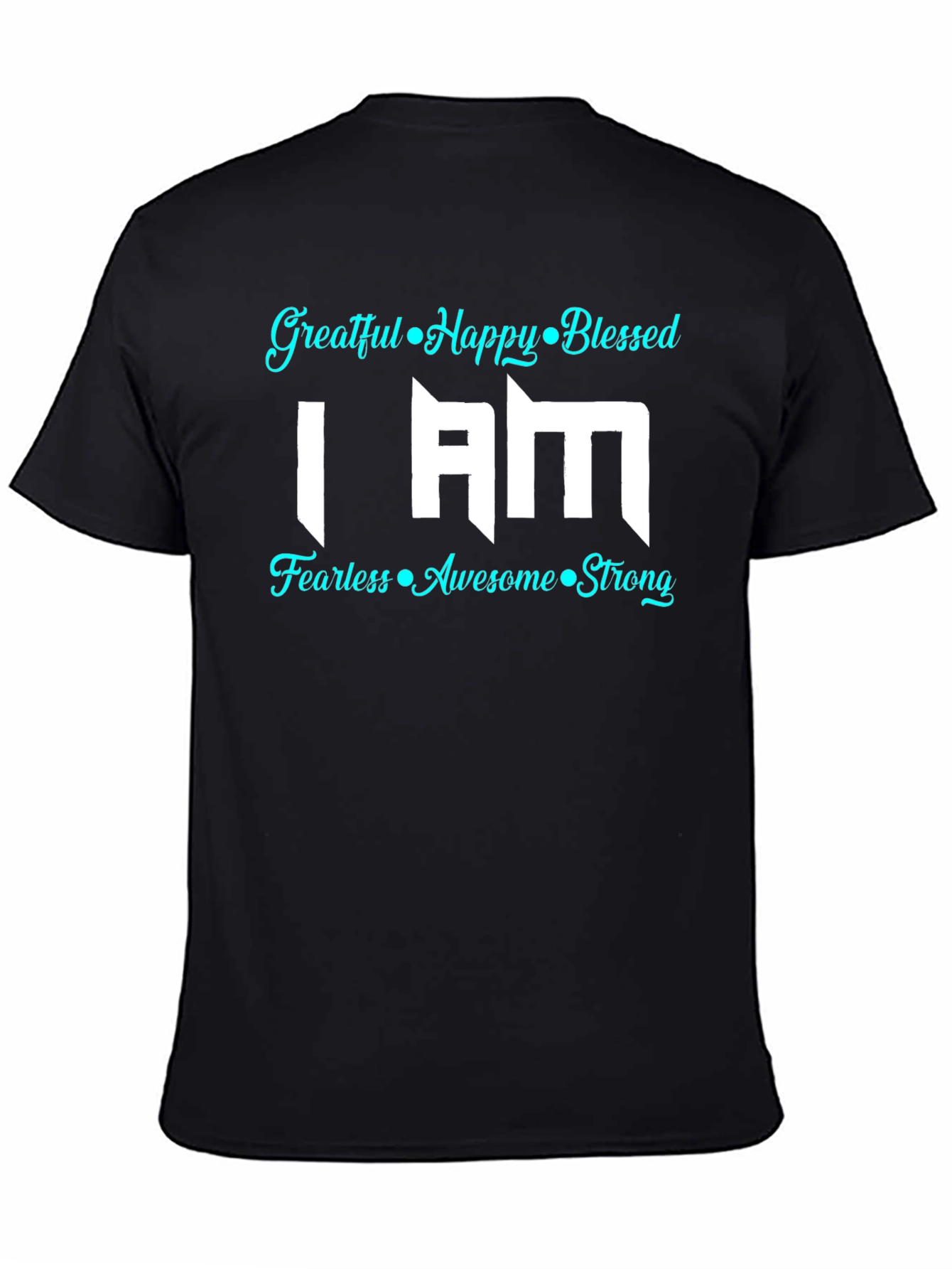 Grateful Happy Blessed Graphic T-Shirt