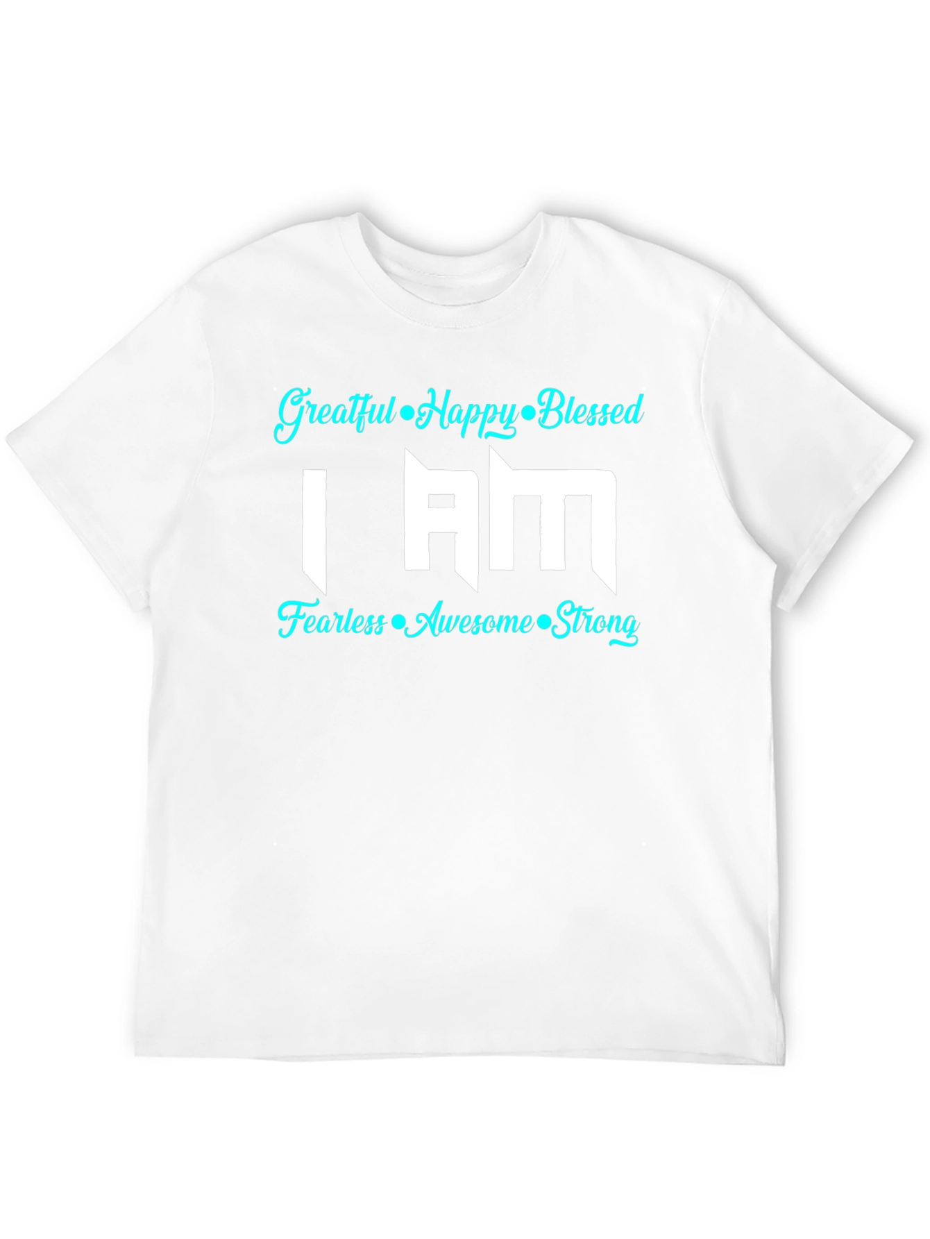 Grateful Happy Blessed Graphic T-Shirt