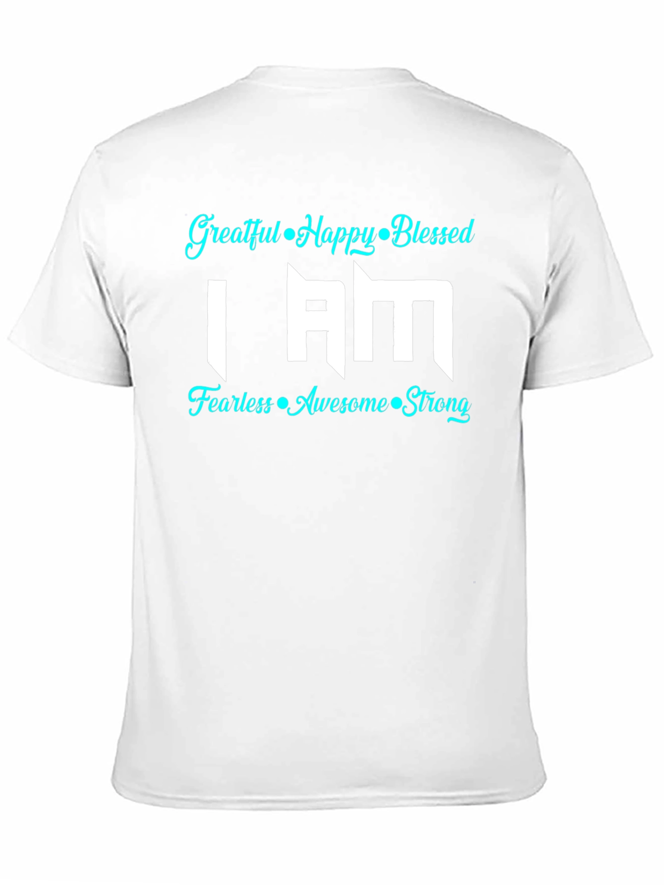 Grateful Happy Blessed Graphic T-Shirt