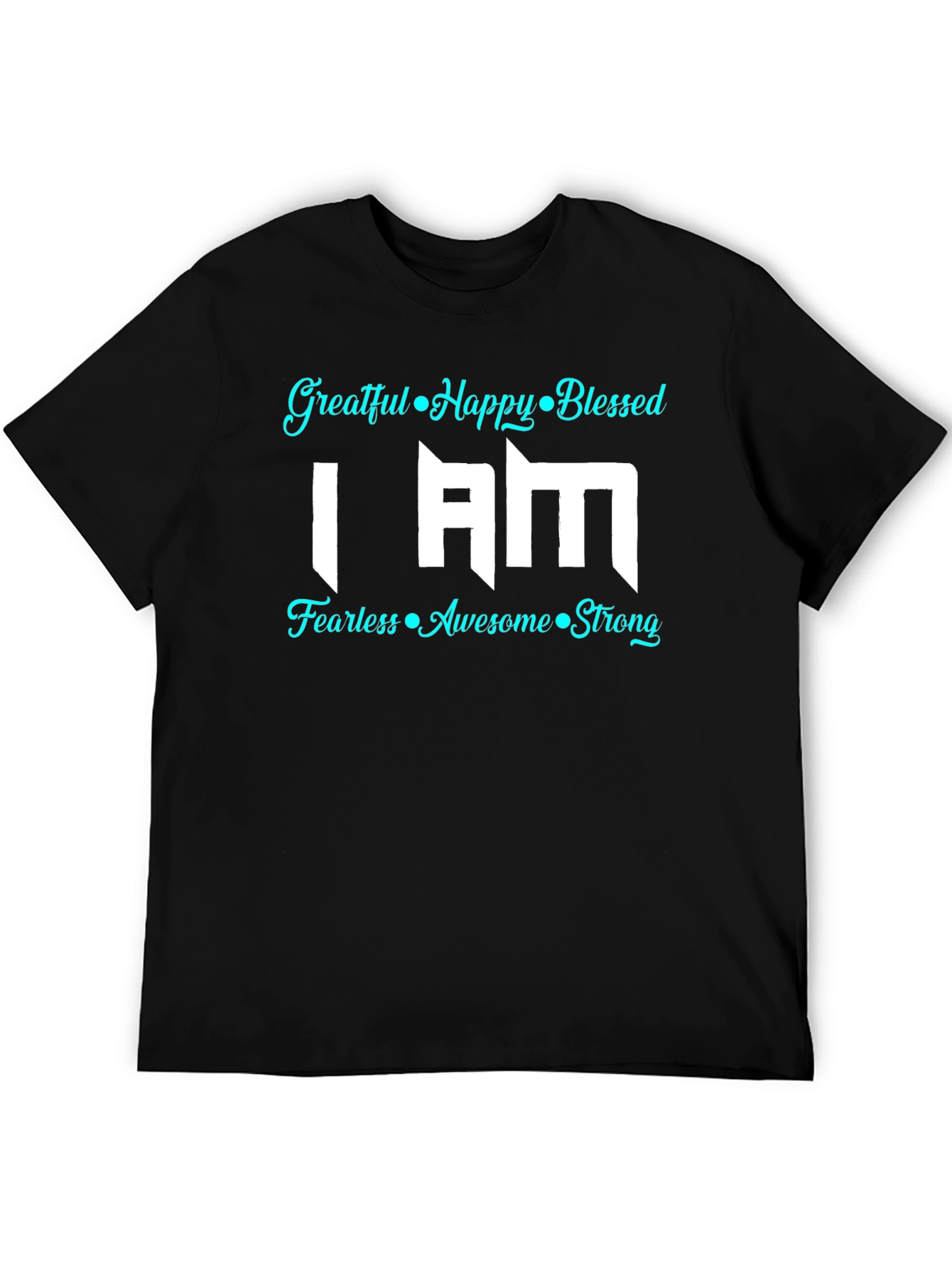 Grateful Happy Blessed Graphic T-Shirt