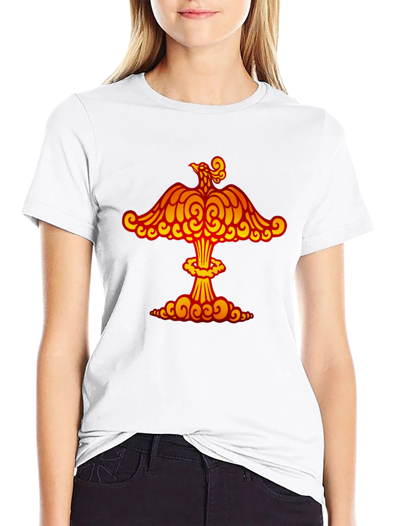 Phoenix Atomic Cloud T-Shirt - Artistic Graphic Tee