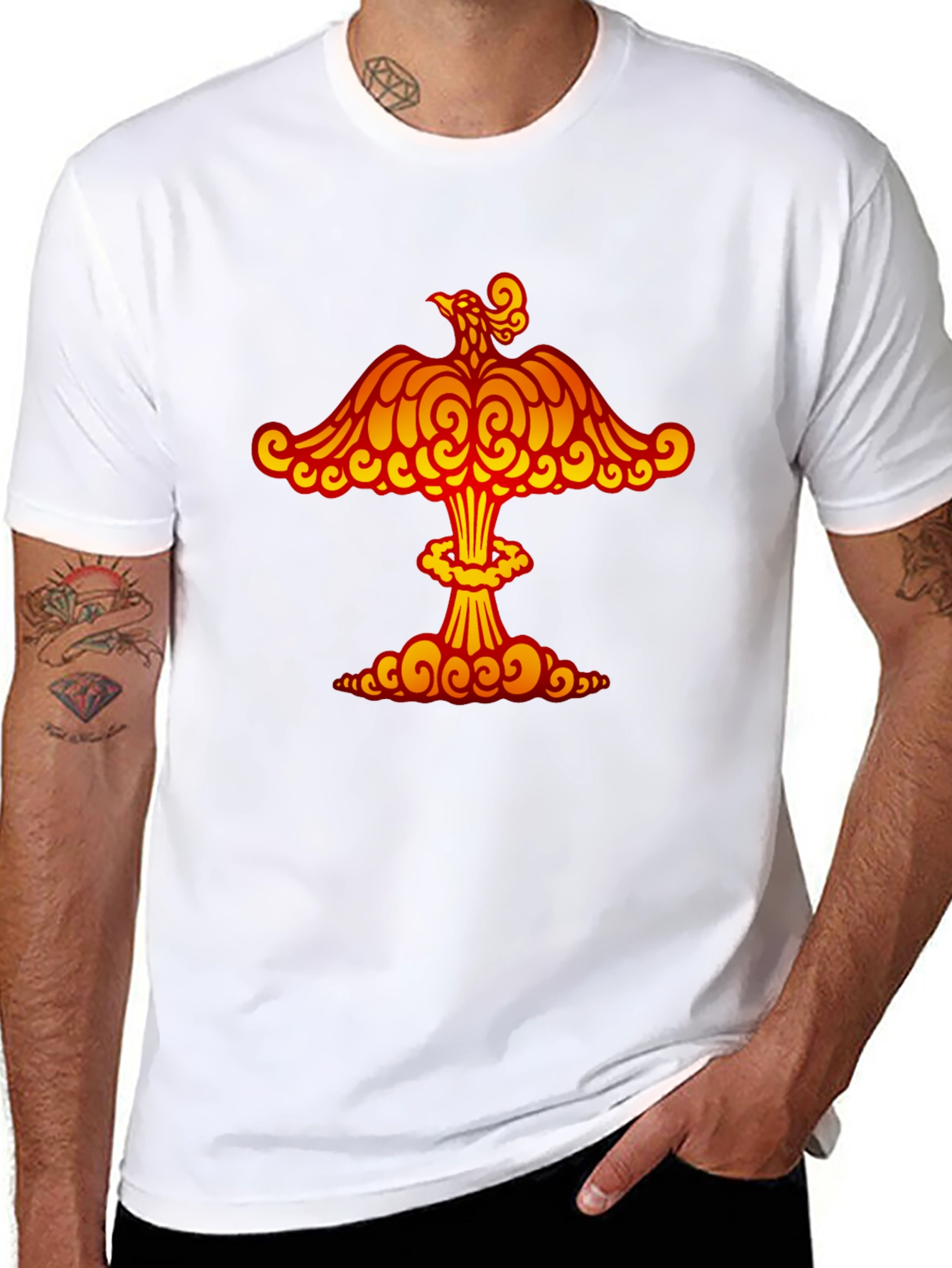 Phoenix Atomic Cloud T-Shirt - Artistic Graphic Tee