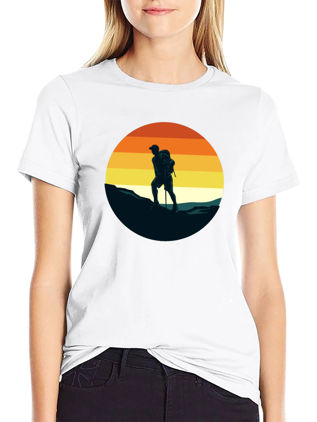 Hiking Sunset Graphic Tee