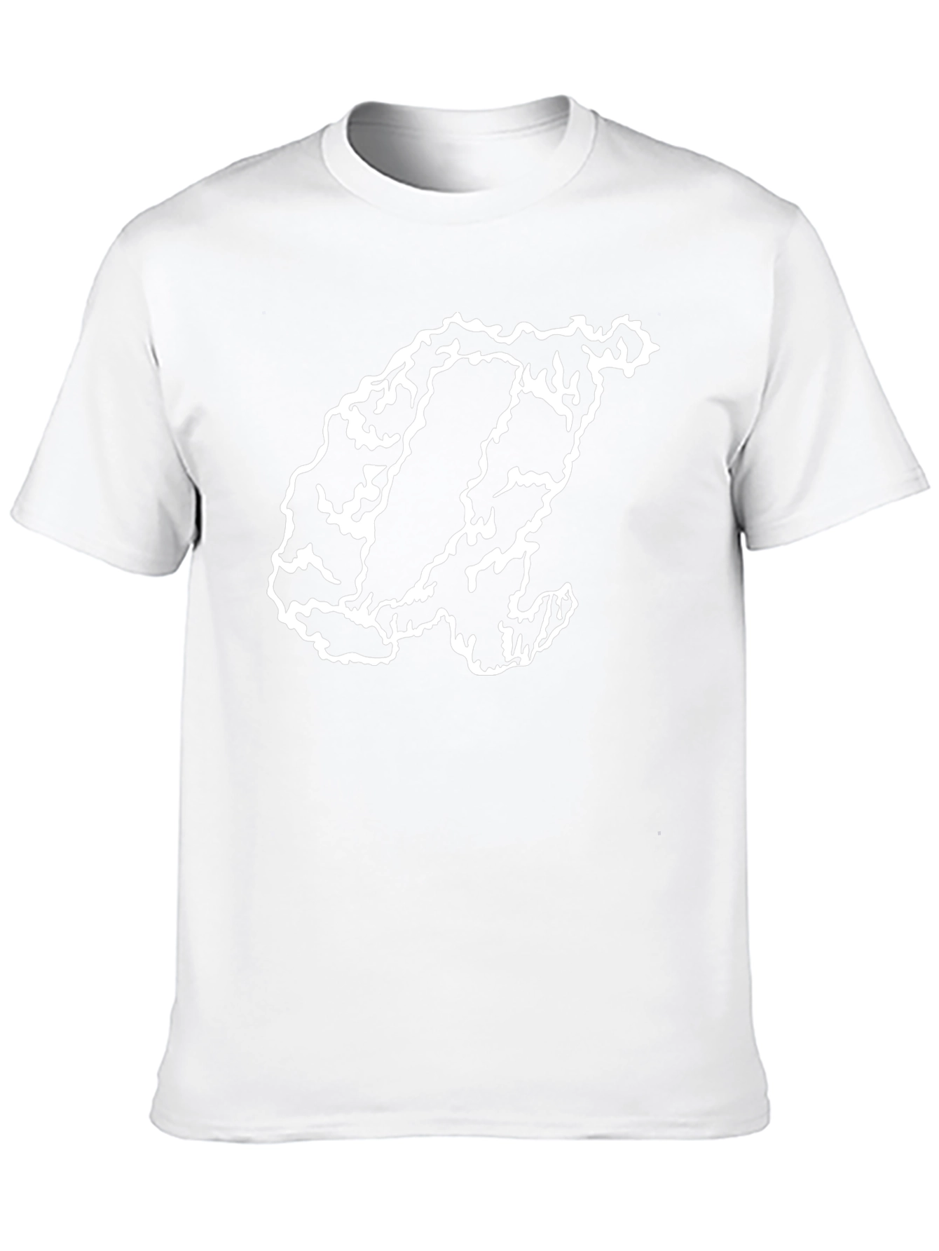 Abstract Design Black Tee - Modern Casual Style