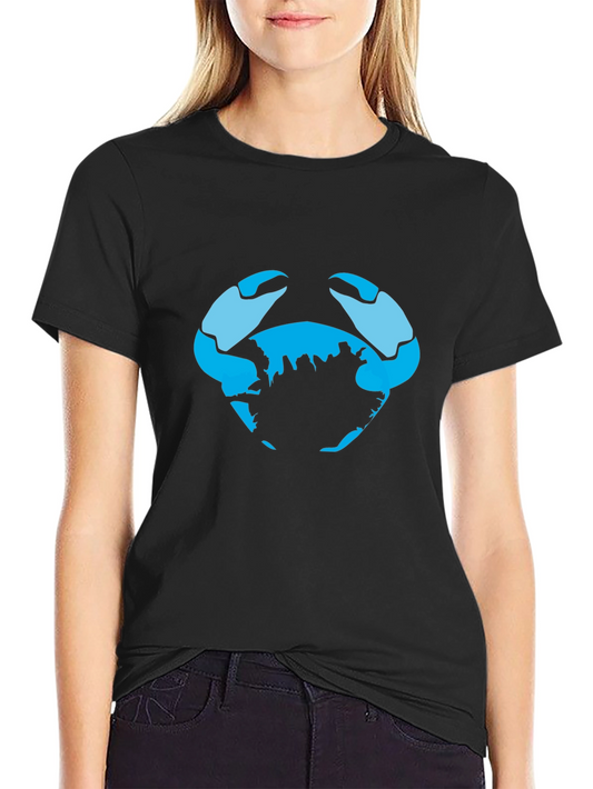 Crab World Graphic Tee - Black