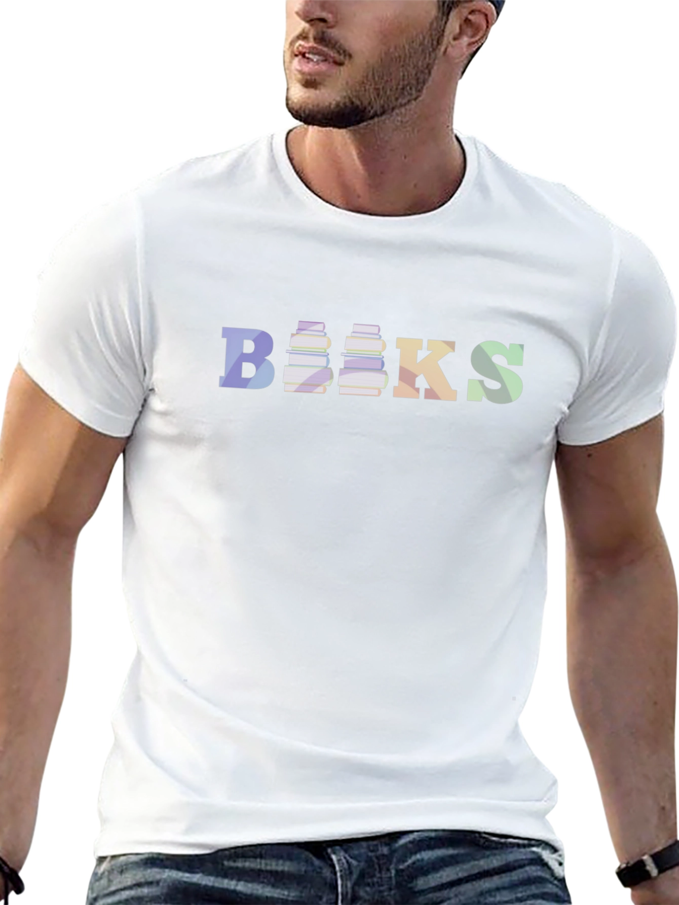 Books Graphic T-Shirt - Black Novelty Tee
