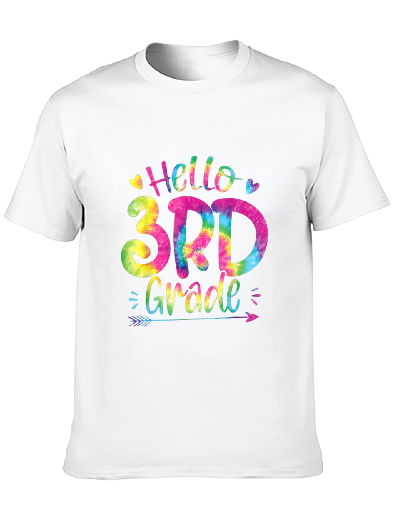 Hello 3rd Grade Tie Dye T-Shirt