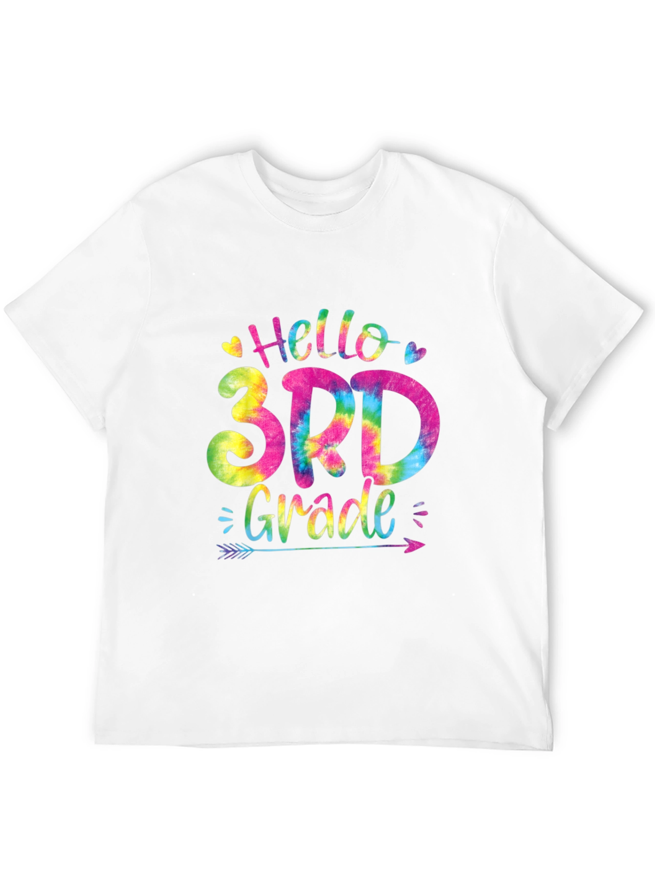 Hello 3rd Grade Tie Dye T-Shirt