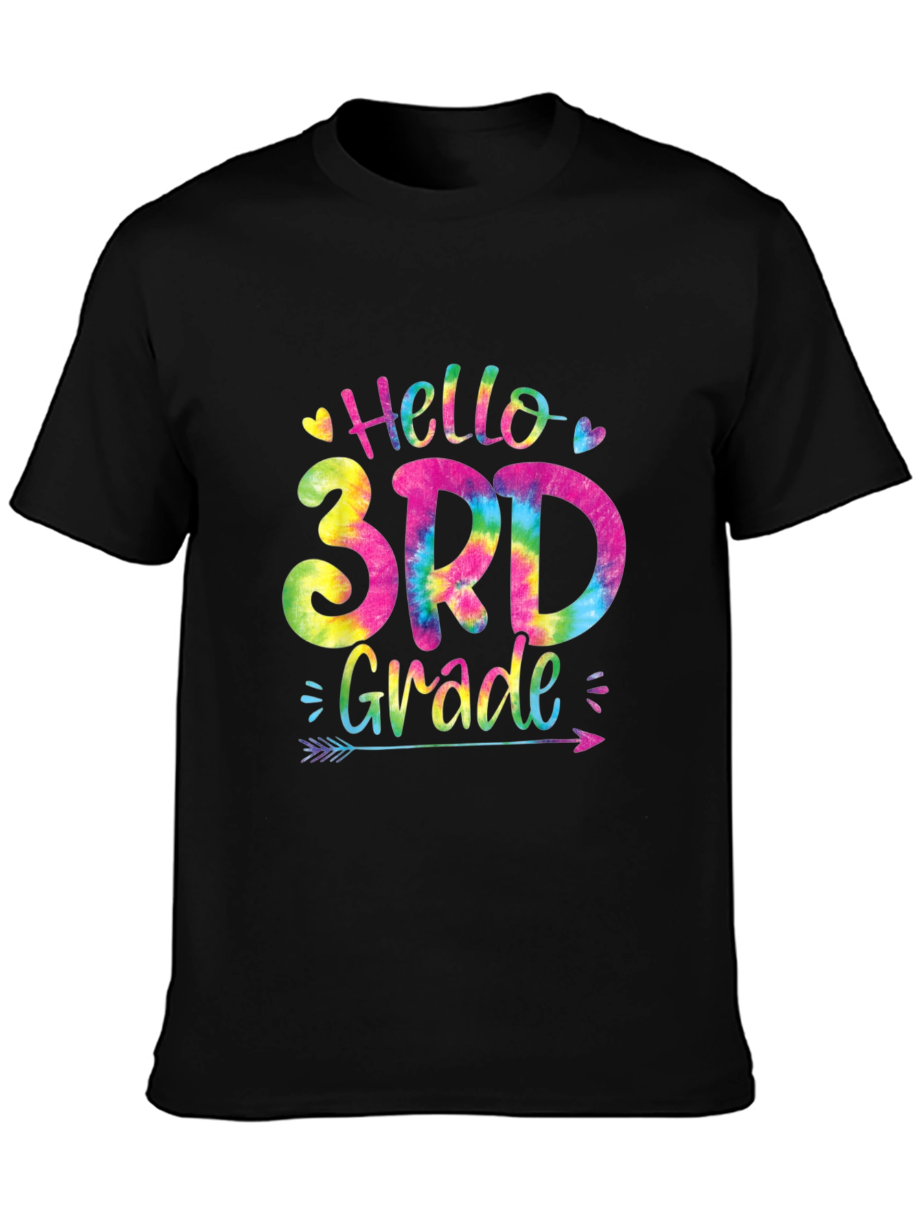 Hello 3rd Grade Tie Dye T-Shirt