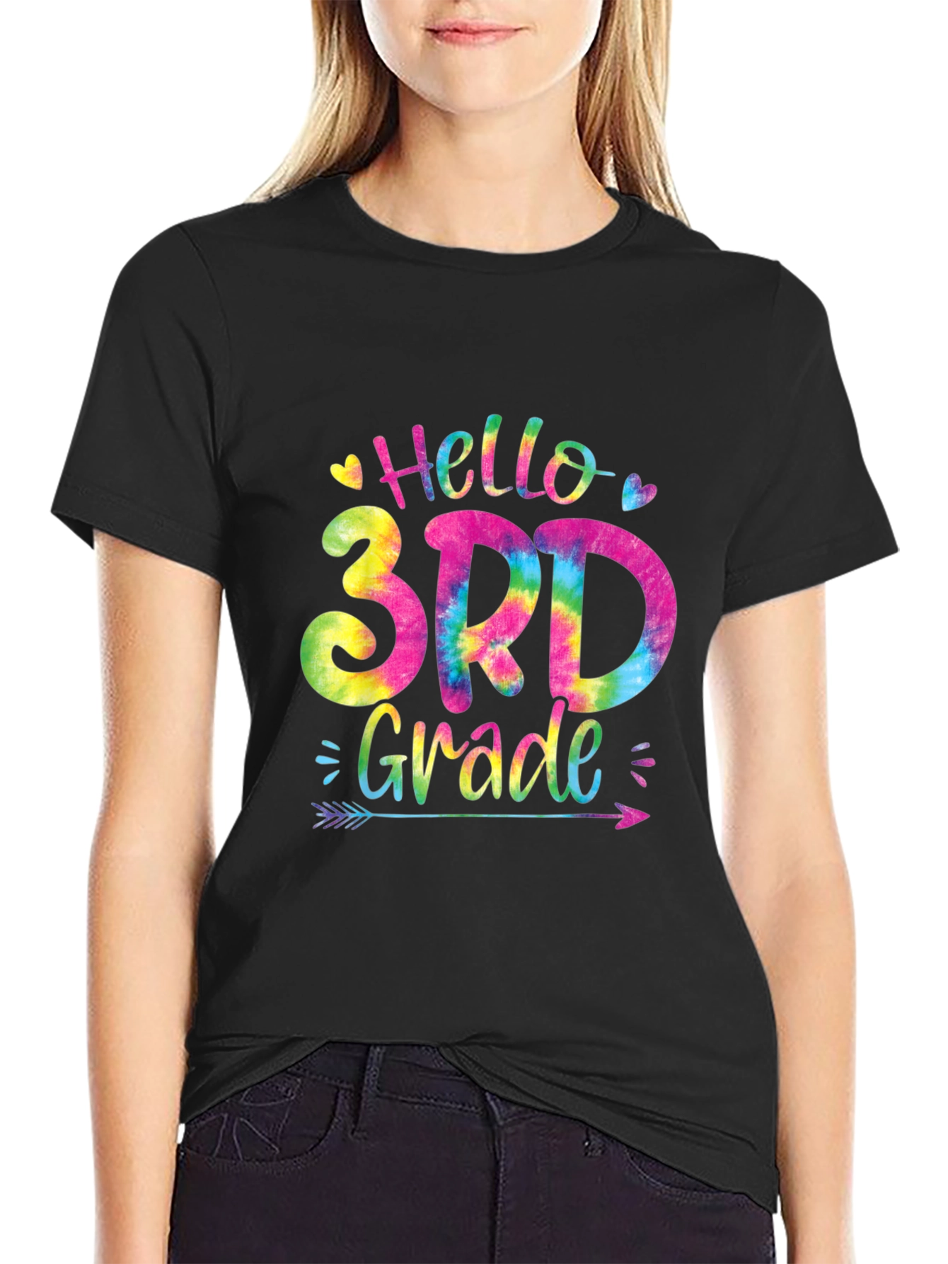 Hello 3rd Grade Tie Dye T-Shirt