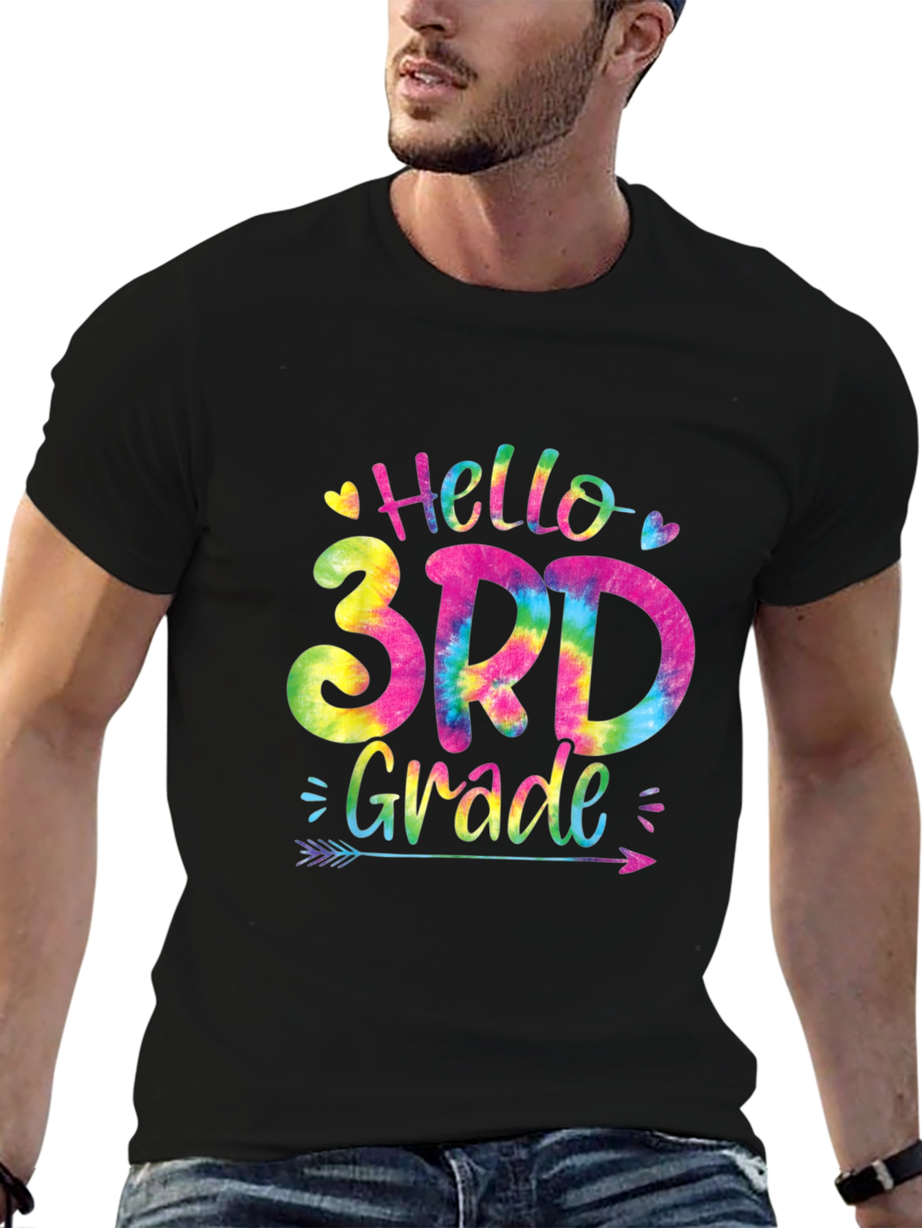Hello 3rd Grade Tie Dye T-Shirt