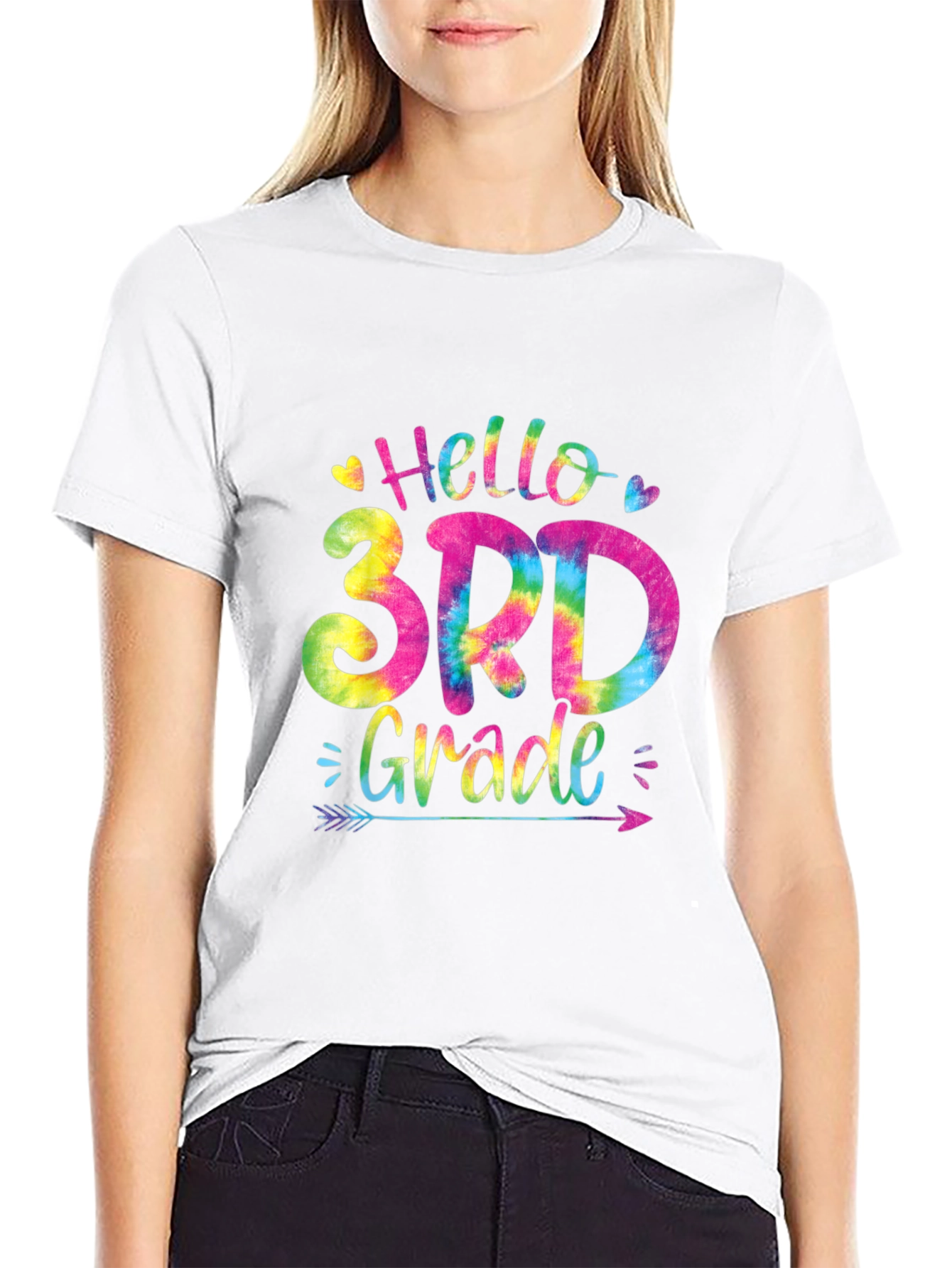 Hello 3rd Grade Tie Dye T-Shirt